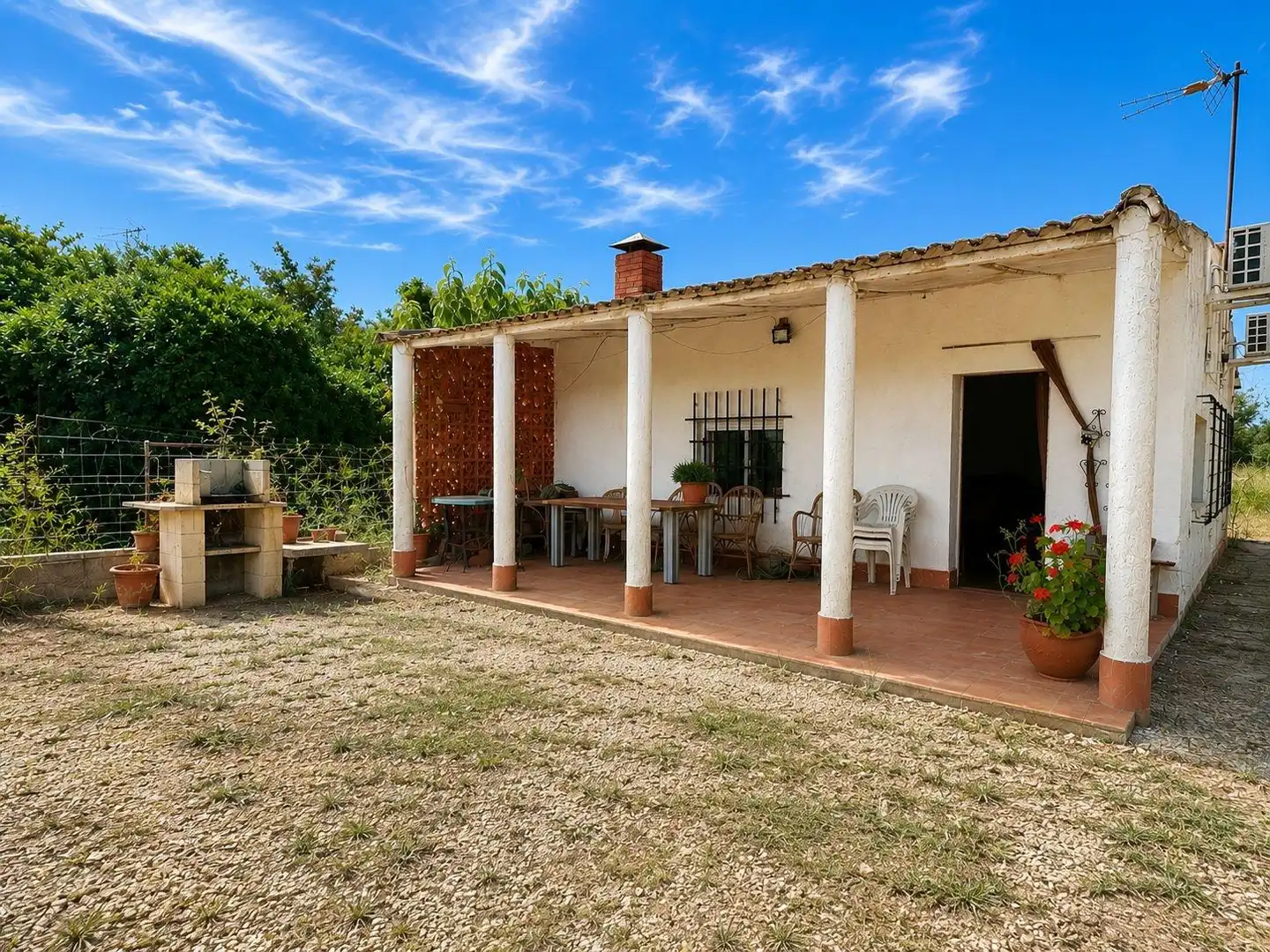 Terraza de Casa o chalet en venta en Puebla de la Calzada con Jardín privado y Piscina