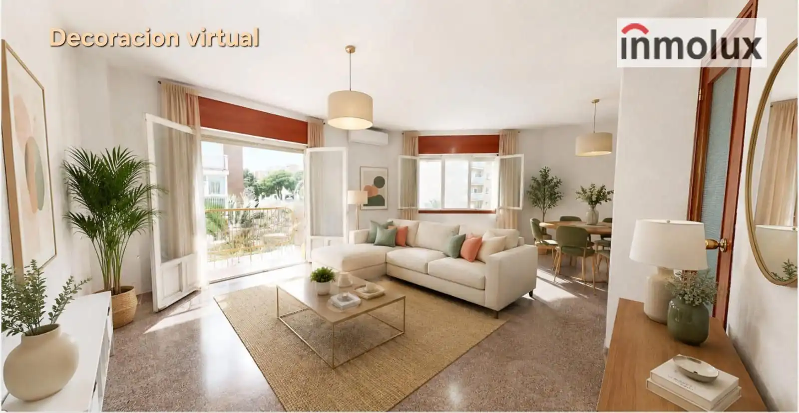 Wohnzimmer von Wohnung zum Verkauf in Alicante / Alacant mit Klimaanlage, Heizung und Terrasse