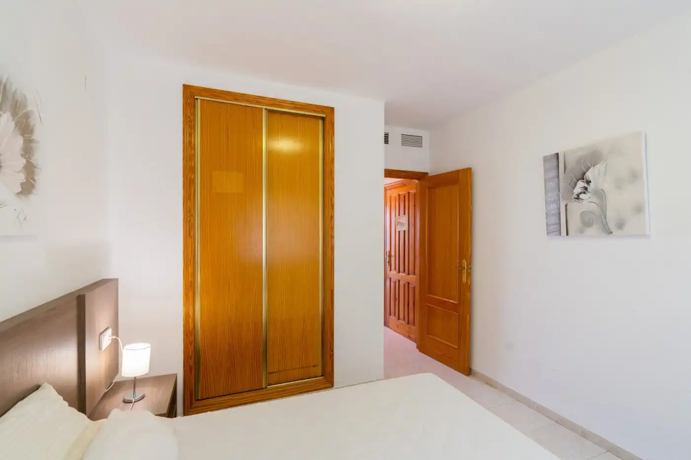 Dormitori de Apartament en venda en Calpe / Calp amb Aire condicionat, Terrassa i Balcó