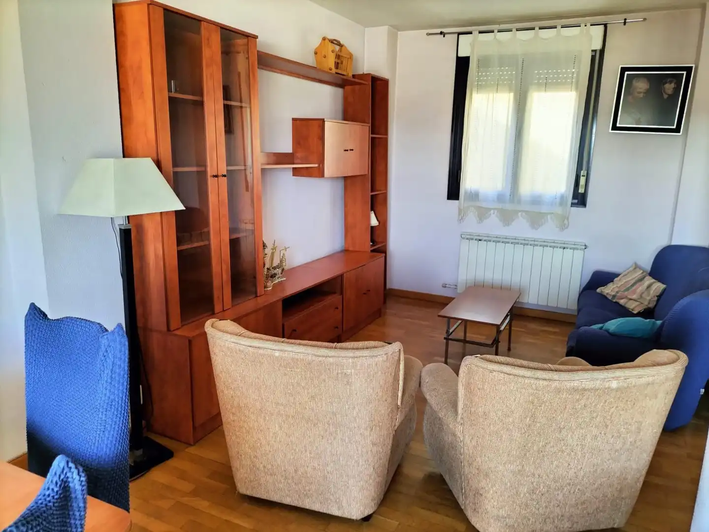 Wohnzimmer von Dachboden zur Miete in Palencia mit Heizung, Parkett und Terrasse