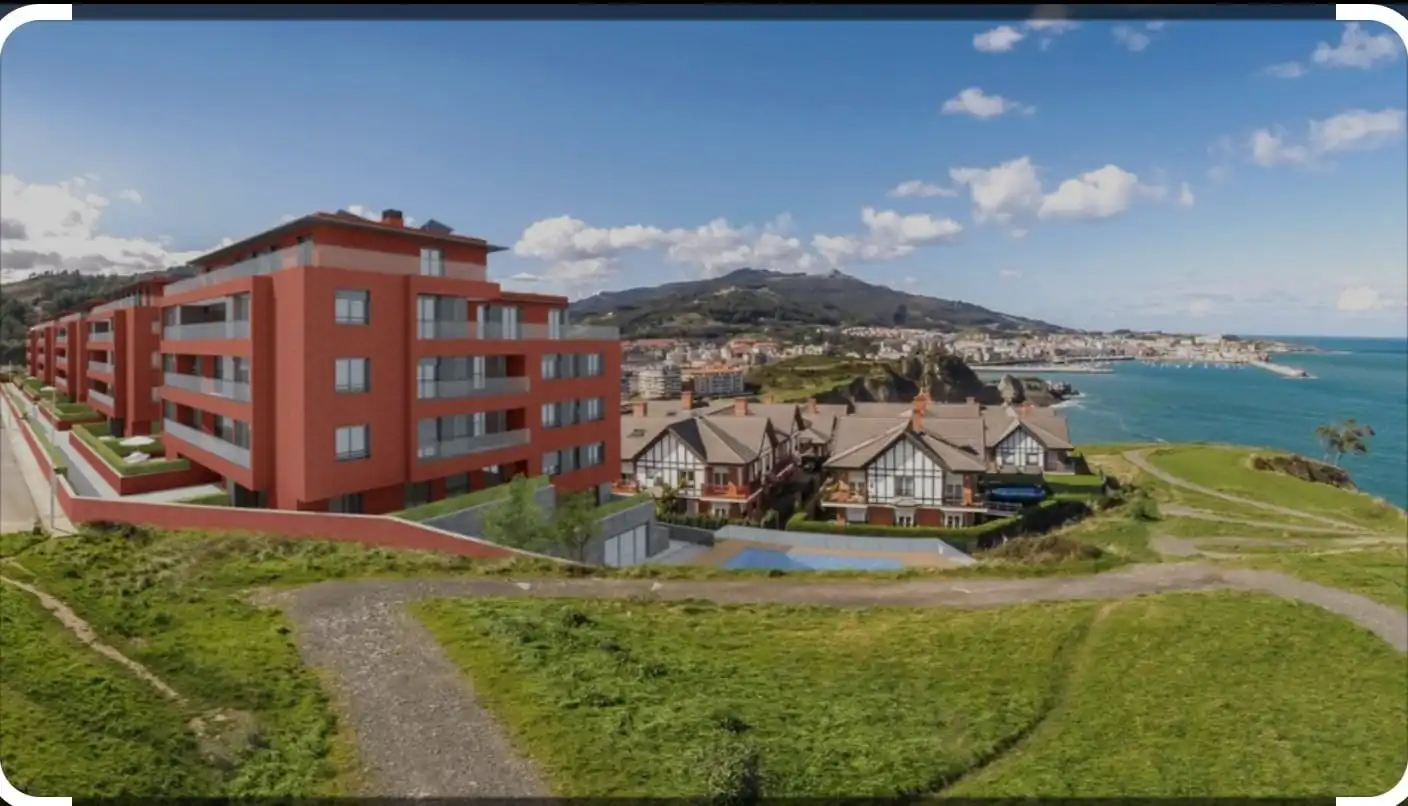 Exterior view of Flat for sale in Castro-Urdiales  with Heating, Private garden and Parquet flooring