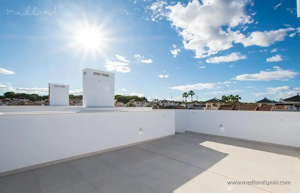 Terrassa de Casa o xalet en venda en Pilar de la Horadada amb Jardí privat, Terrassa i Piscina