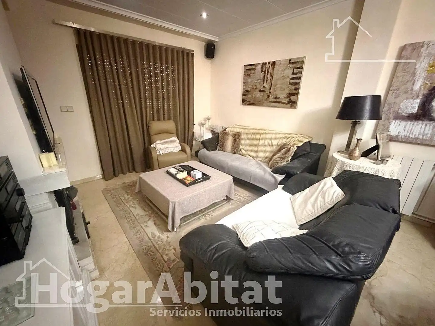 Sala de estar de Casa o chalet en venta en Massanassa con Aire acondicionado, Terraza y Trastero