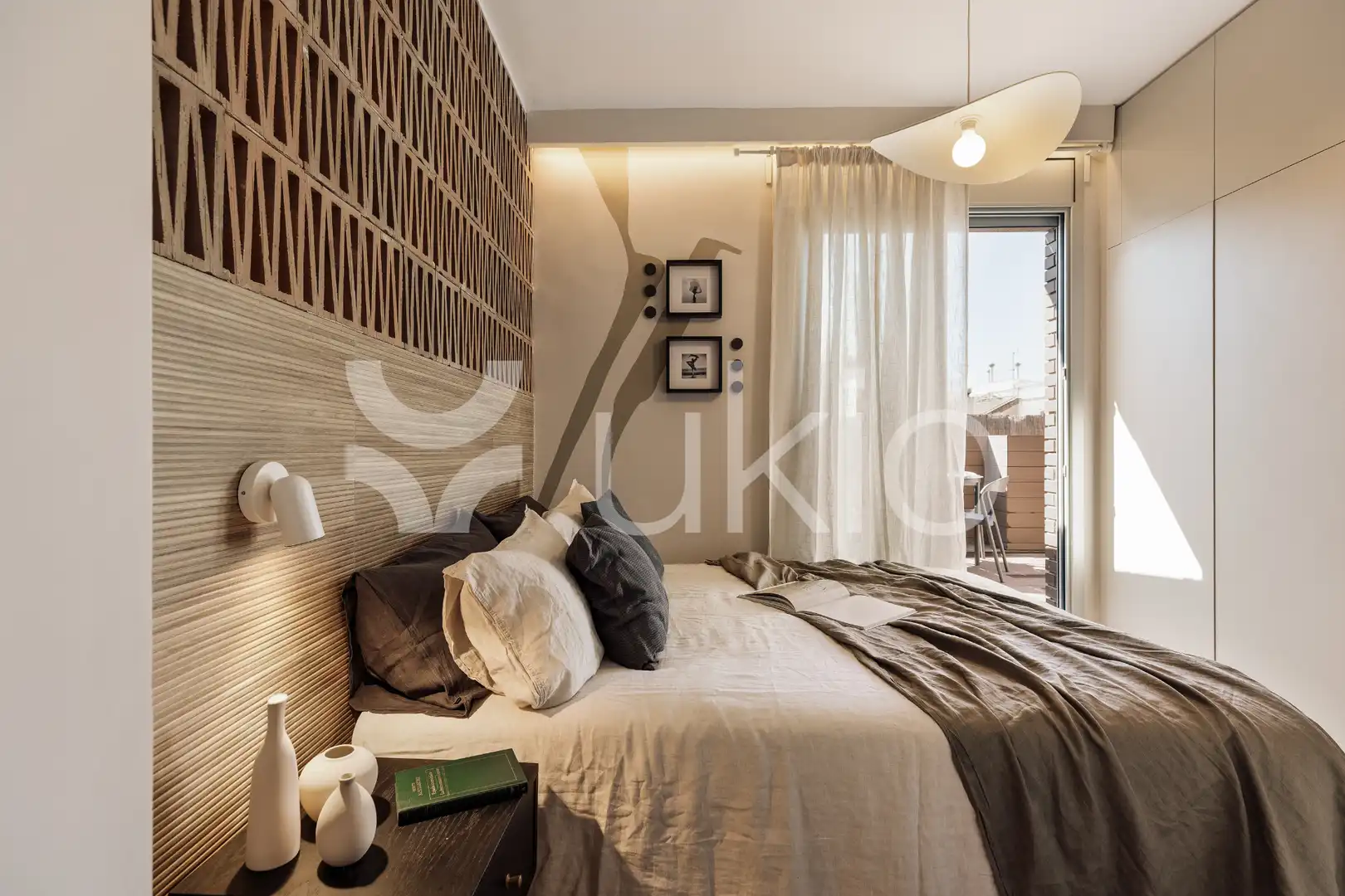 Habitación de Apartamento de alquiler en Barcelona con Aire acondicionado, Calefacción y Terraza