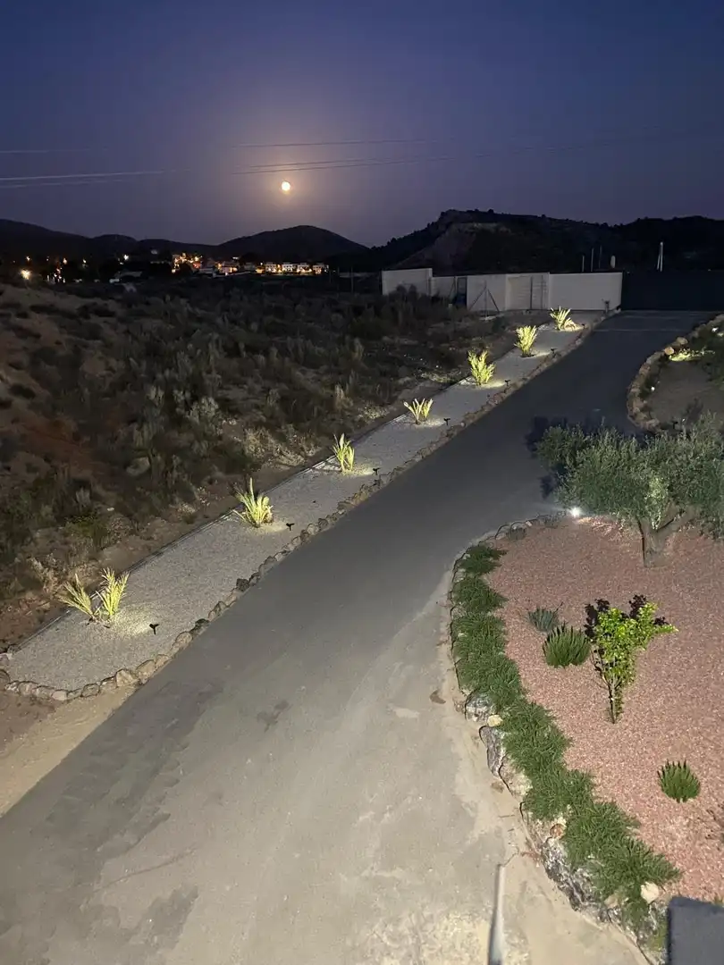 Vista exterior de Casa o xalet en venda en Elda amb Aire condicionat, Jardí privat i Terrassa