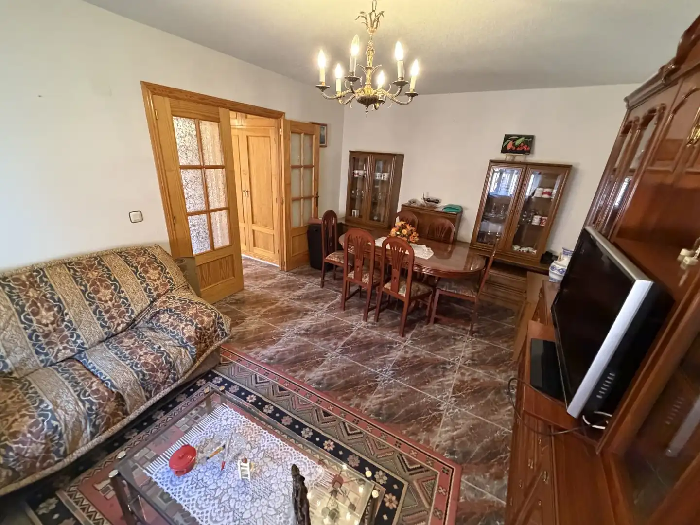 Living room of Houses for sale in Riocabado  with Heating, Terrace and Storage room