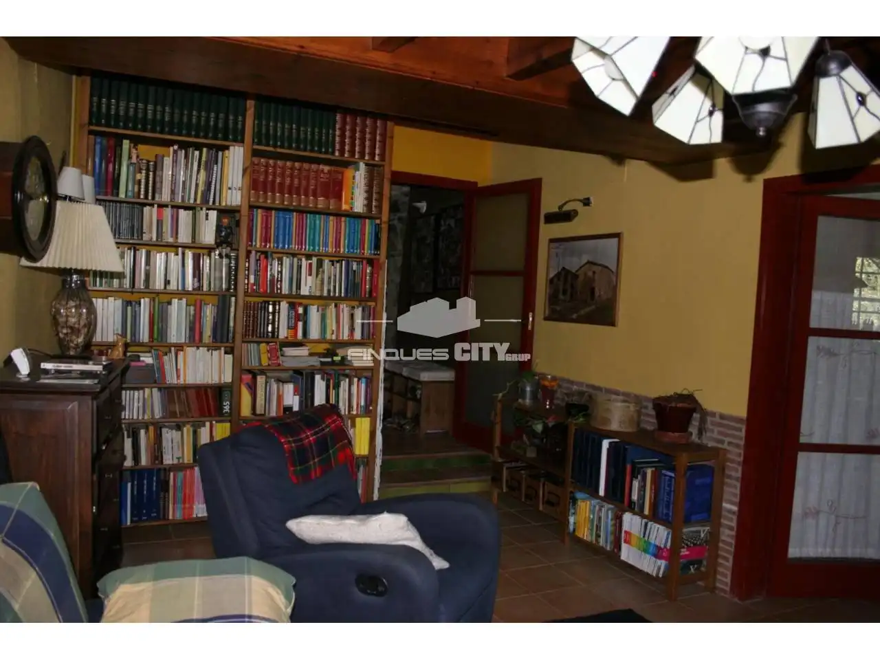 Living room of Country homes for sale in Sant Aniol de Finestres  with Air Conditioner, Heating and Private garden