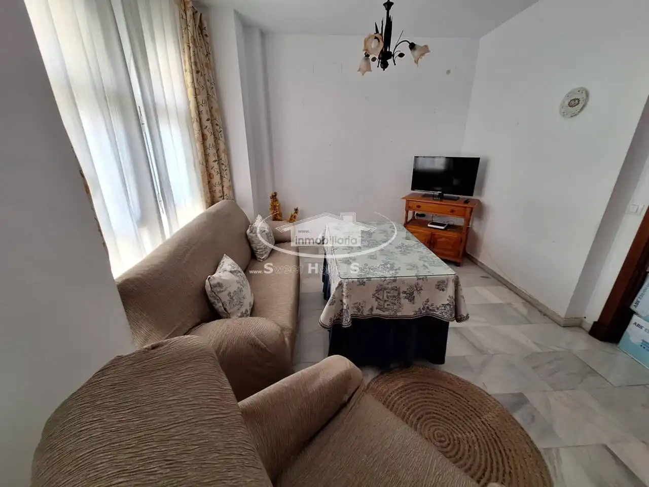 Wohnzimmer von Wohnung zur Miete in Sanlúcar de Barrameda mit Klimaanlage und Möbliert