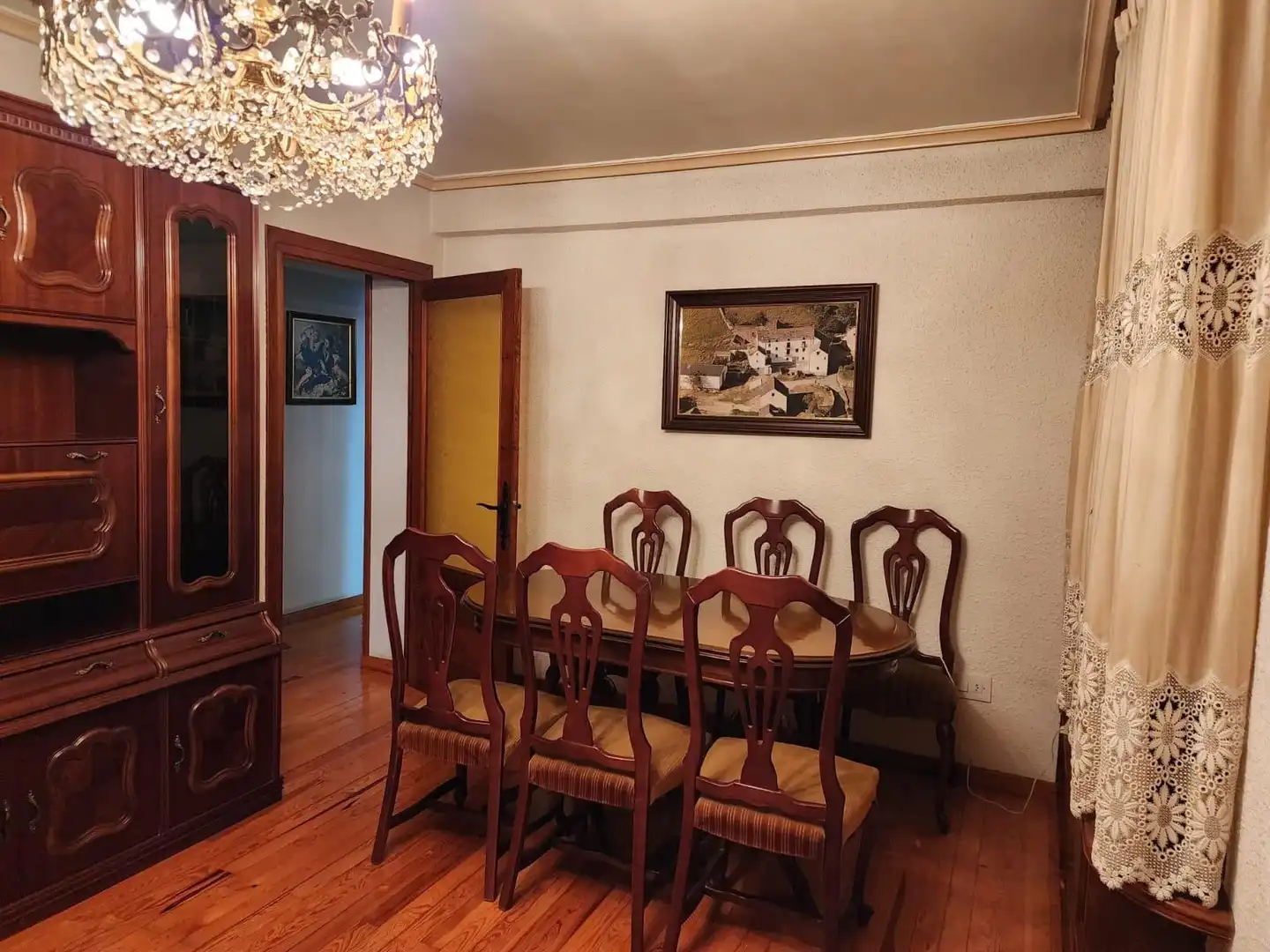 Dining room of Flat for sale in Jaca  with Terrace, Storage room and Furnished