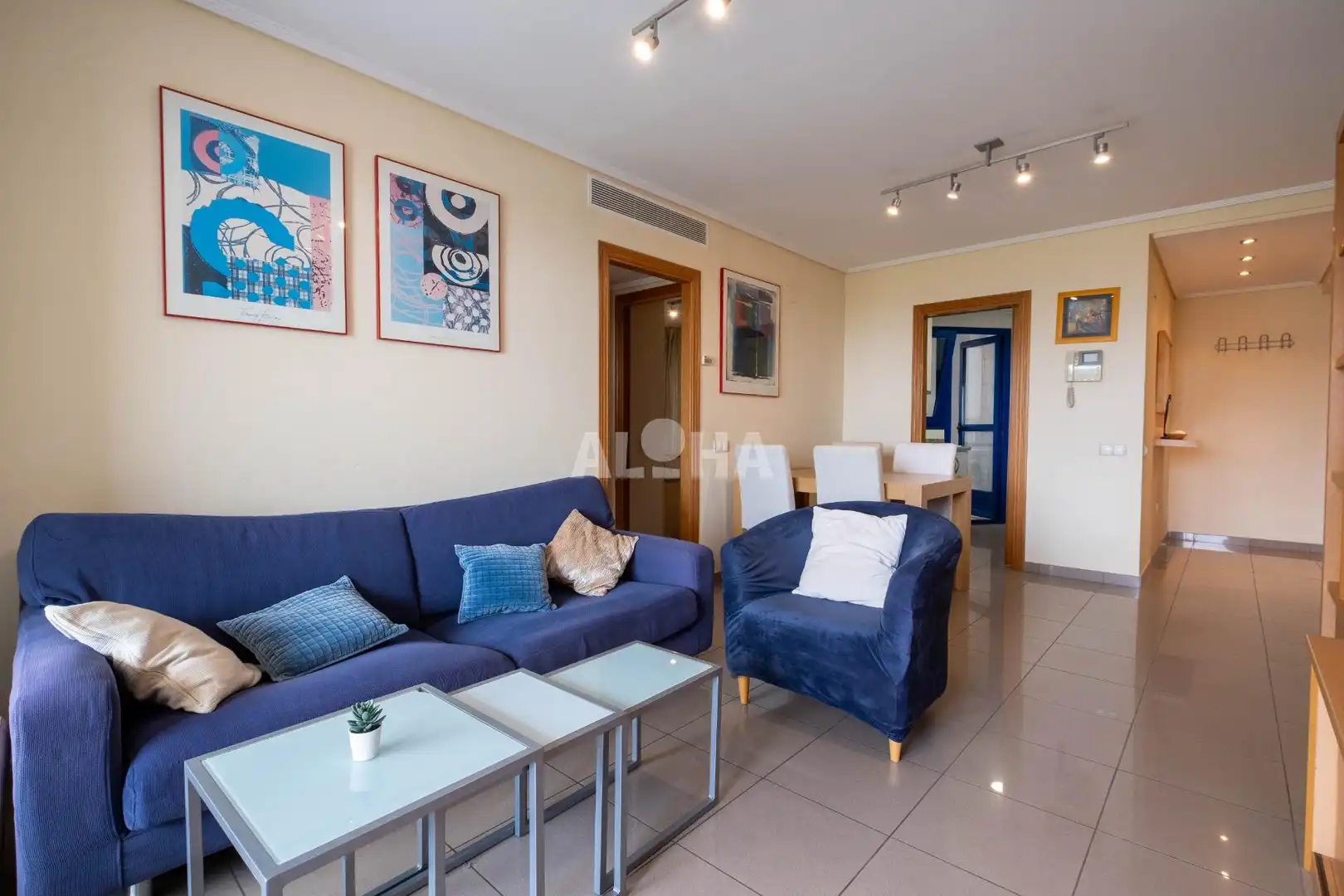 Living room of Apartments for rent in Alboraya  with Air Conditioner, Heating and Private garden