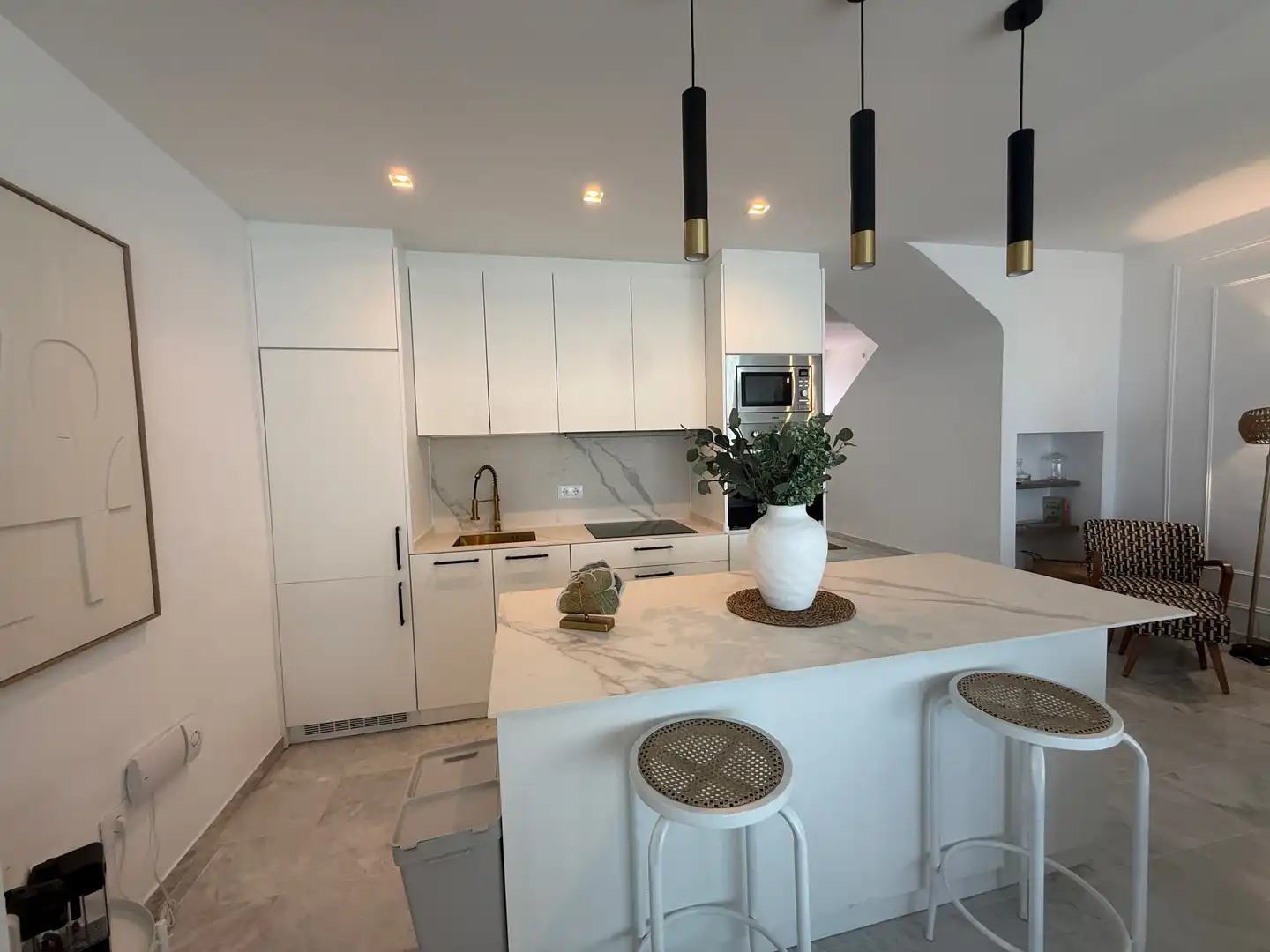 Cocina de Casa adosada de alquiler en Estepona con Calefacción, Jardín privado y Alarma