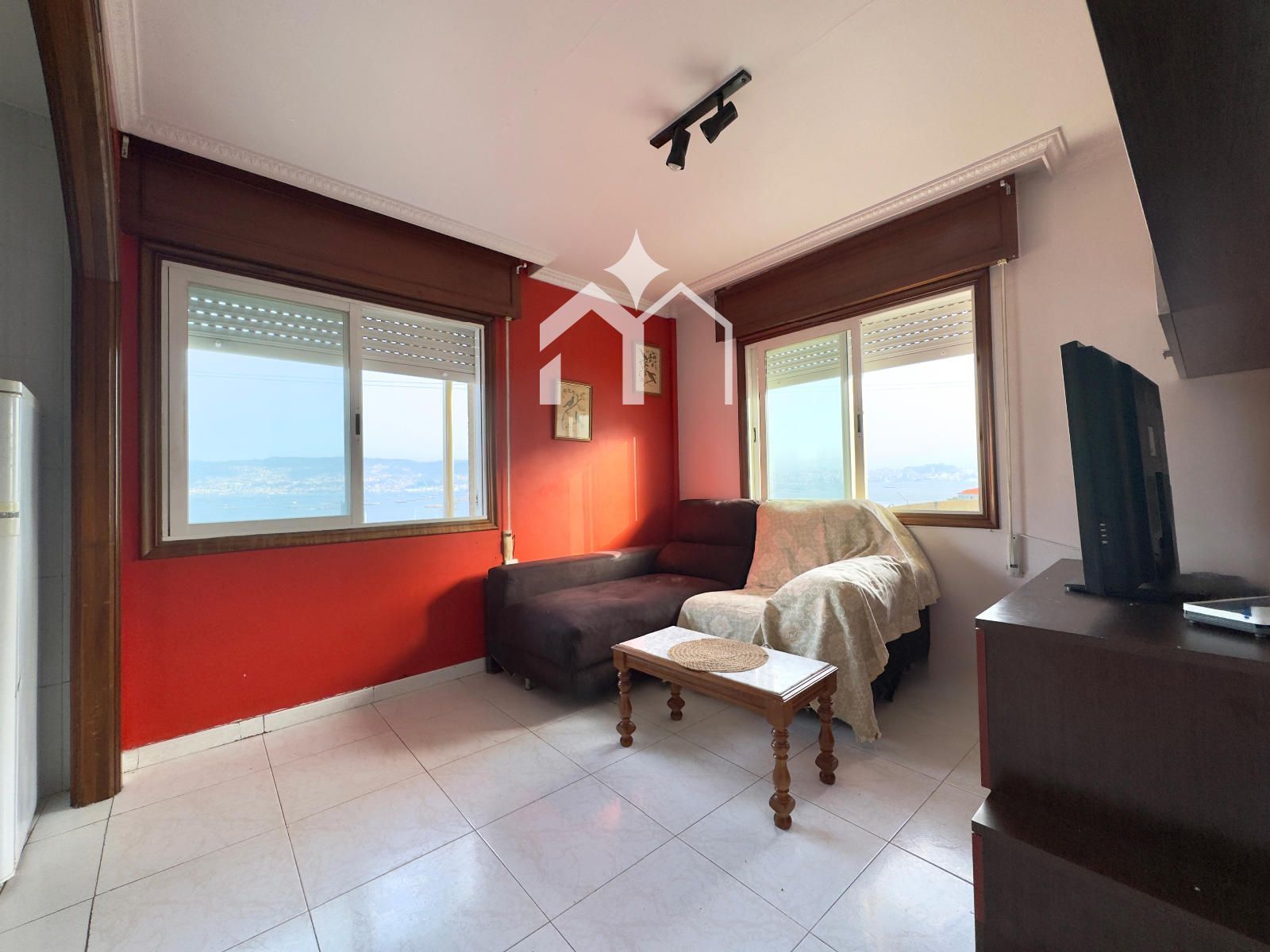 Living room of Apartment for sale in Moaña  with Heating, Storage room and Furnished