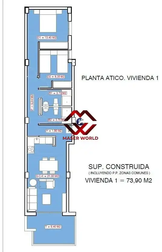 Penthouse with pool for sale in Playa del Acequión, Náufragos y Rocío del Mar, imagen 17