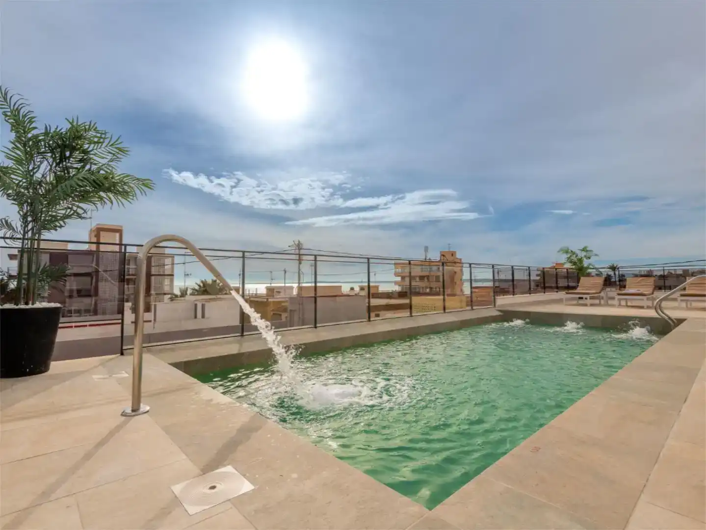 Swimming pool of Commercial properties for sale in Santa Pola  with Air Conditioner