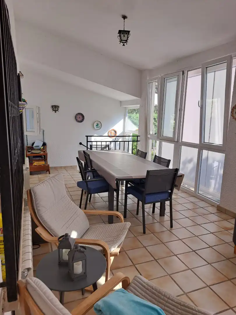 Menjador de Casa o xalet en venda en Albalate de Zorita amb Calefacció, Jardí privat i Terrassa