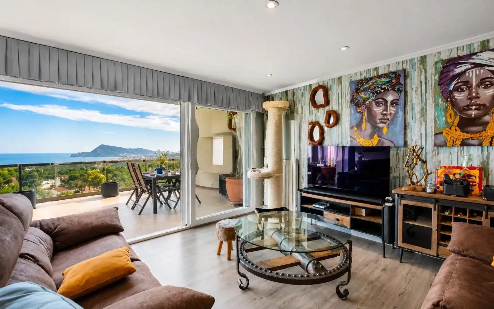 Sala de estar de Ático en venta en Altea con Aire acondicionado, Calefacción y Jardín privado