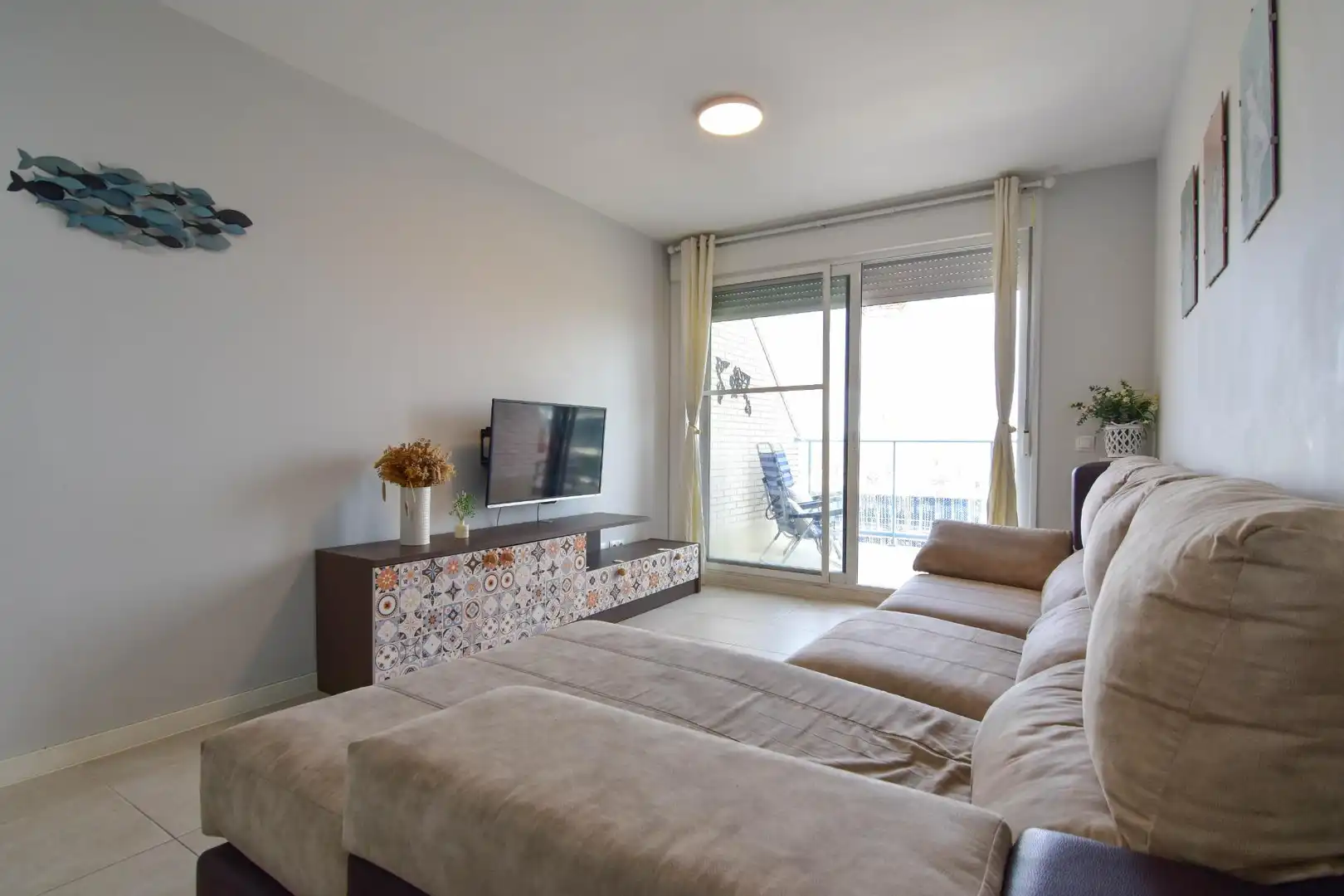 Sala d'estar de Apartament de lloguer en El Puig de Santa Maria amb Aire condicionat, Calefacció i Terrassa