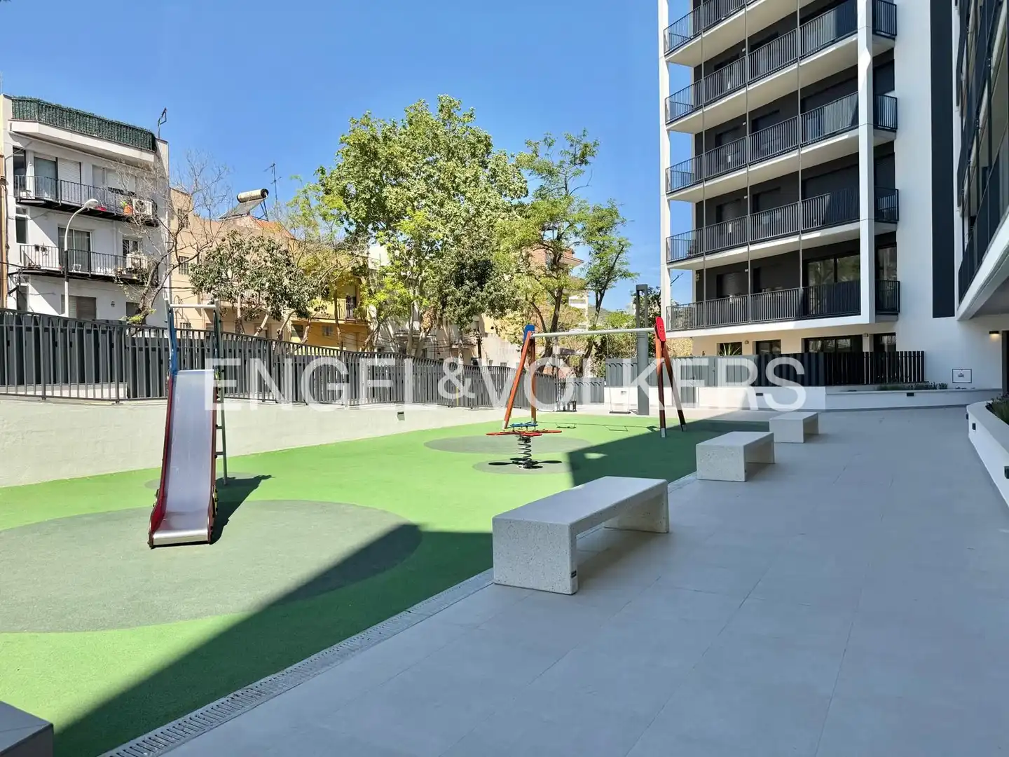 Terraza de Piso de alquiler en Badalona con Aire acondicionado, Calefacción y Parquet