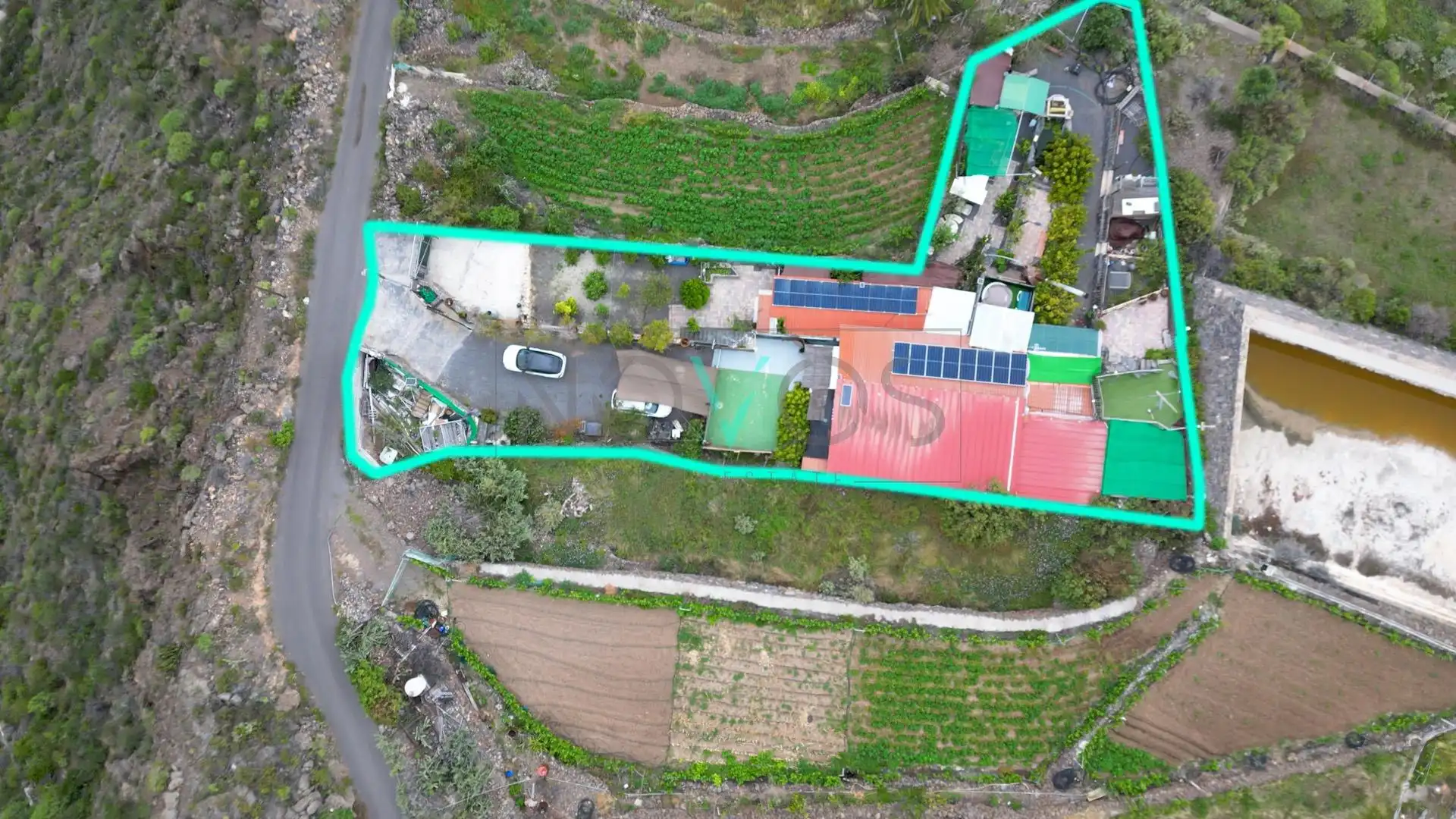 Vista exterior de Finca rústica en venda en Guía de Isora amb Aire condicionat, Jardí privat i Terrassa
