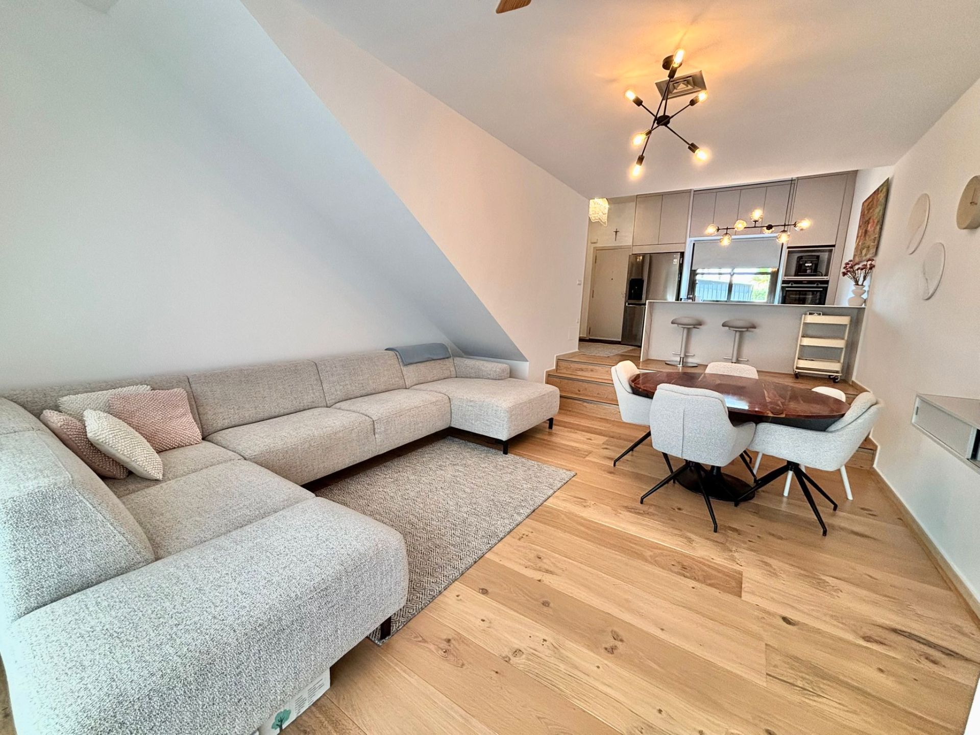 Living room of Single-family semi-detached for sale in Fuente Álamo de Murcia  with Air Conditioner, Heating and Private garden