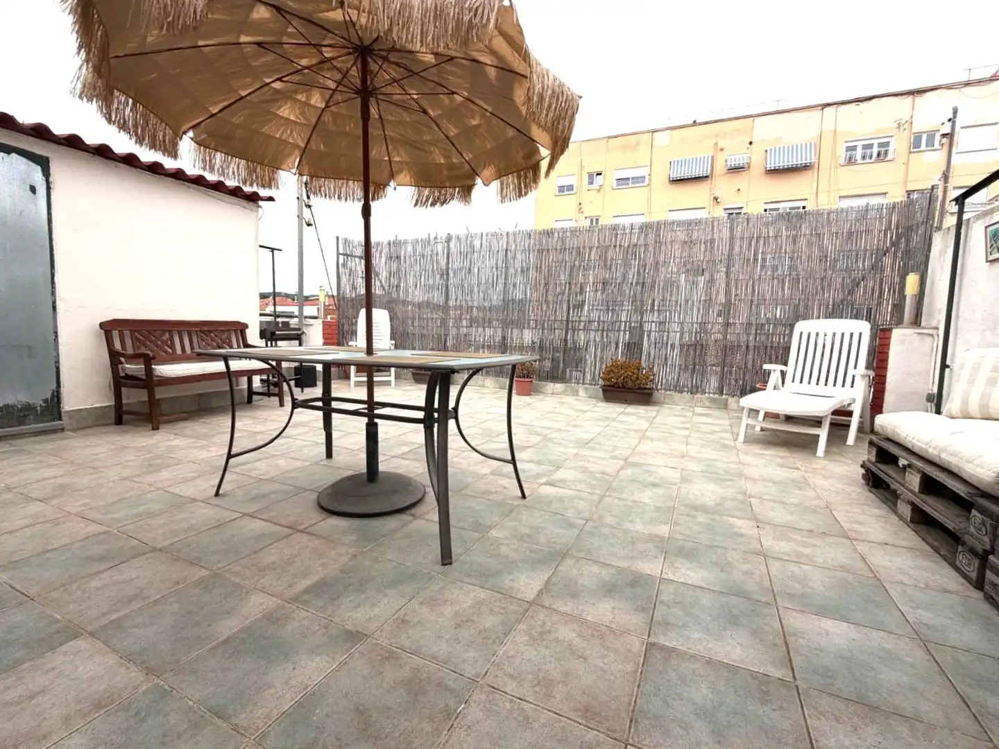 Terrasse von Wohnung zum Verkauf in Terrassa mit Parkett und Terrasse