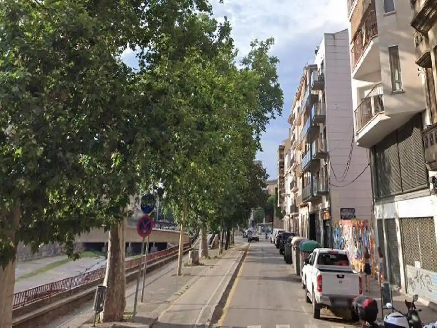 Vista exterior de Piso en venta en Girona