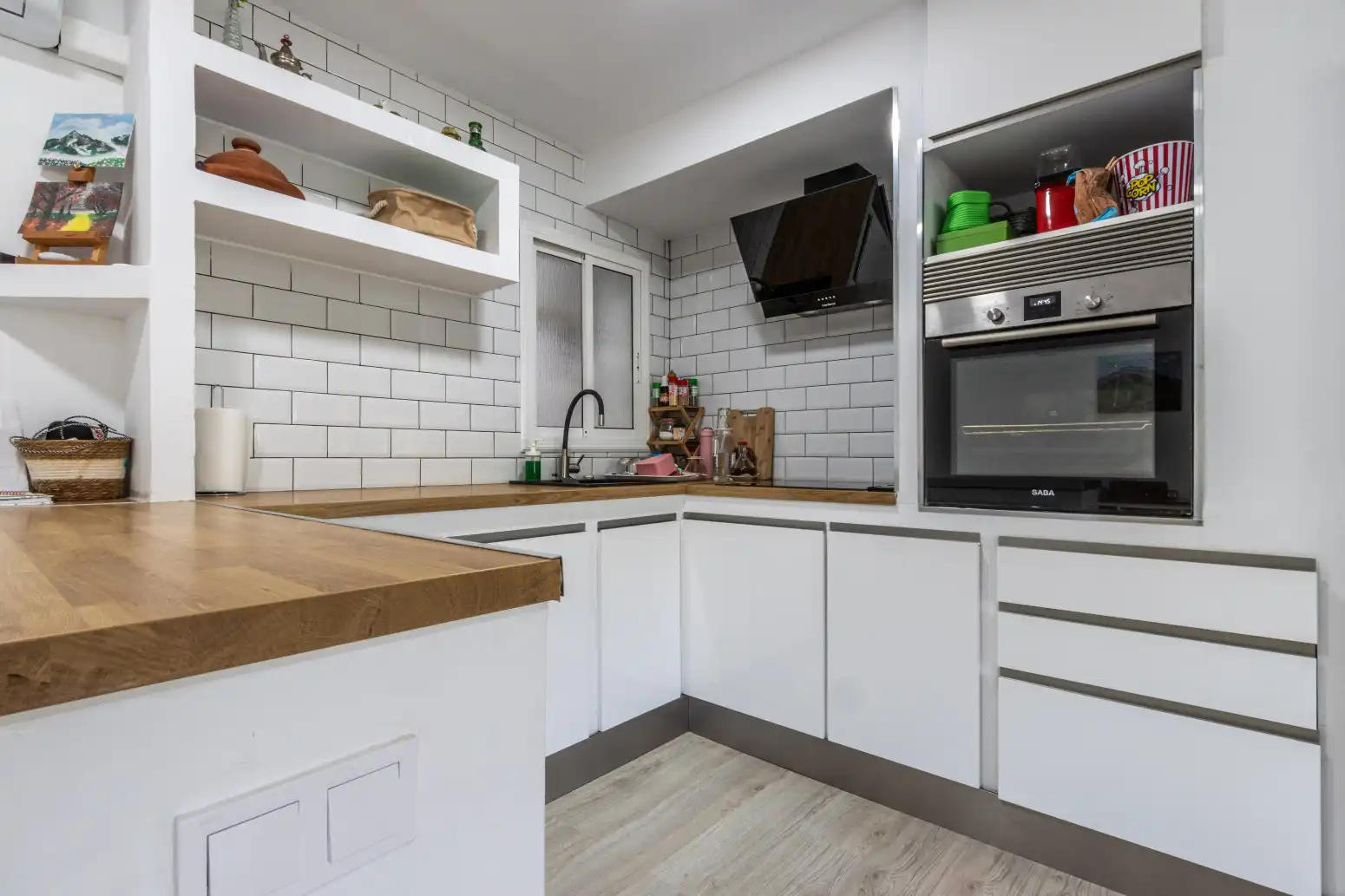 Kitchen of Flat for sale in Terrassa  with Heating, Parquet flooring and Terrace