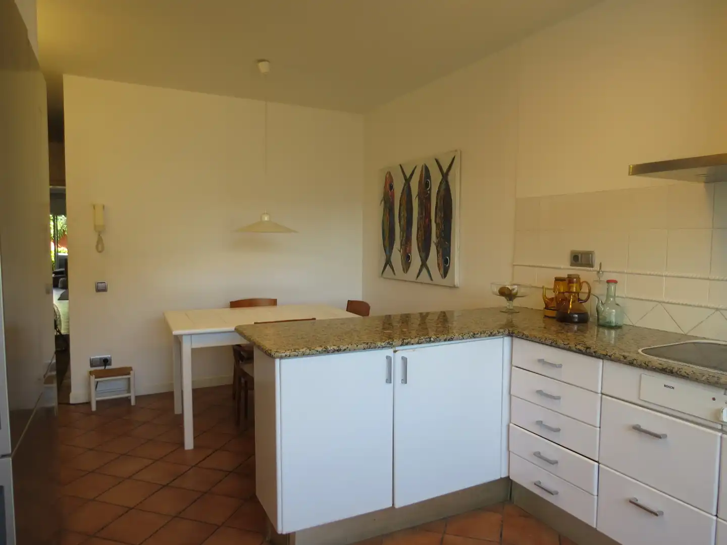 Küche von Country house zur Miete in Sant Andreu de Llavaneres mit Heizung, Parkett und Terrasse