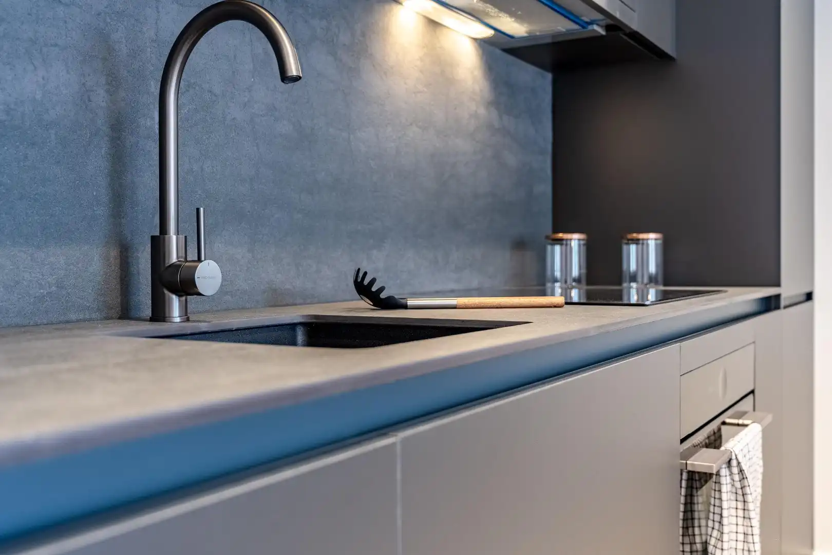 Cocina de Piso de alquiler en Barcelona con Aire acondicionado, Calefacción y Parquet