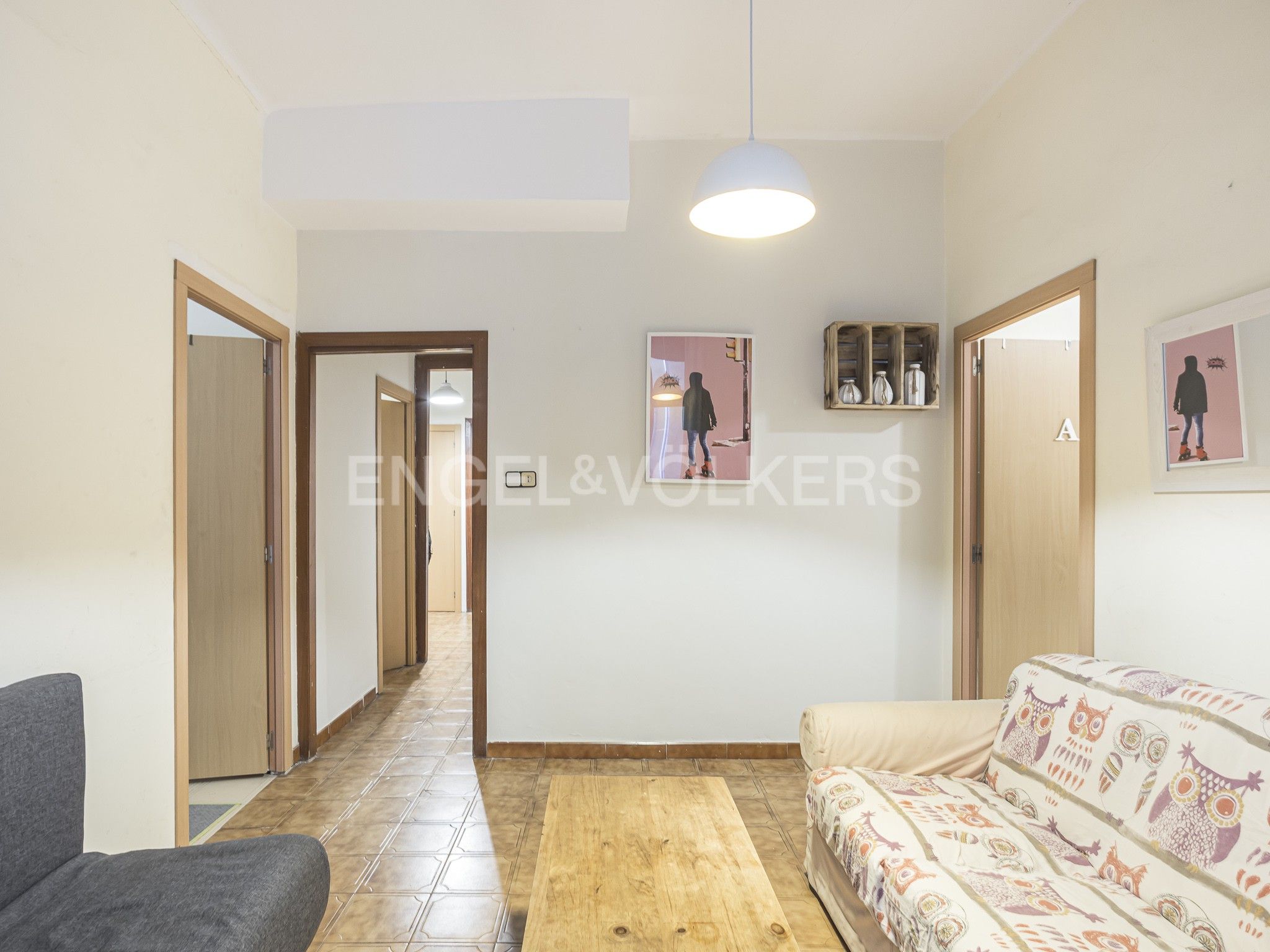 Sala d'estar de Apartament en venda en  Barcelona Capital amb Calefacció i Balcó