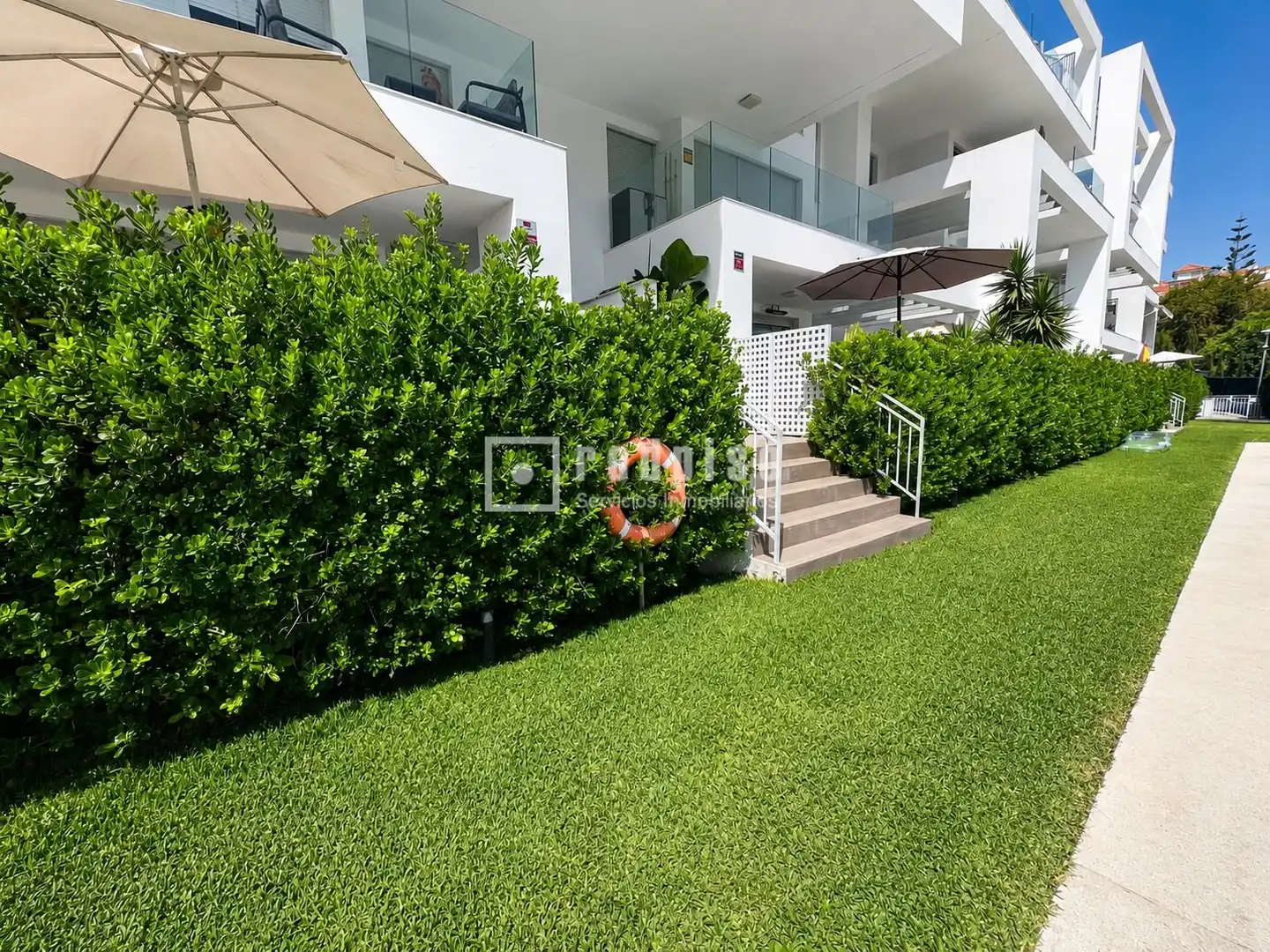 Garden of Flat for rent in Torremolinos  with Air Conditioner, Heating and Private garden
