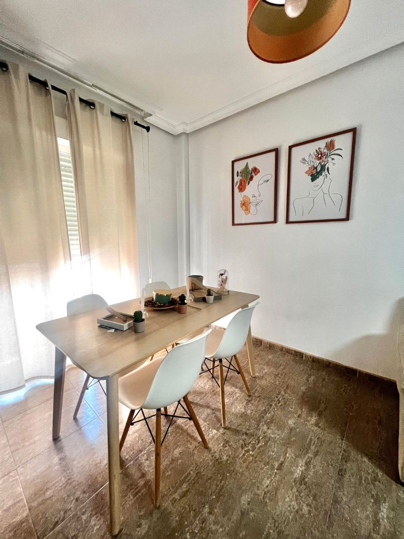 Dining room of Flat for sale in  Almería Capital  with Air Conditioner