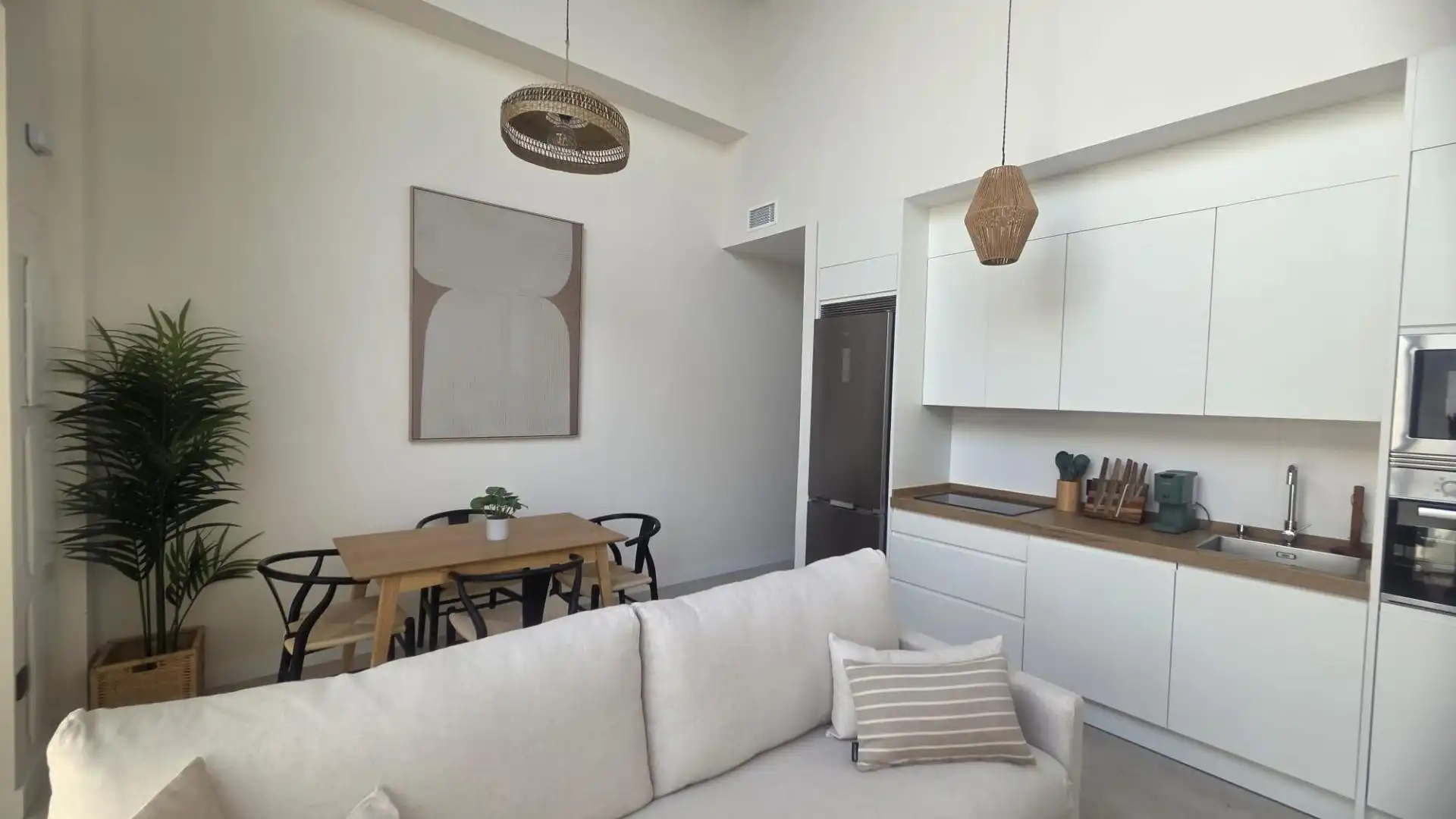 Sala de estar de Piso de alquiler en Jerez de la Frontera con Aire acondicionado, Calefacción y Terraza