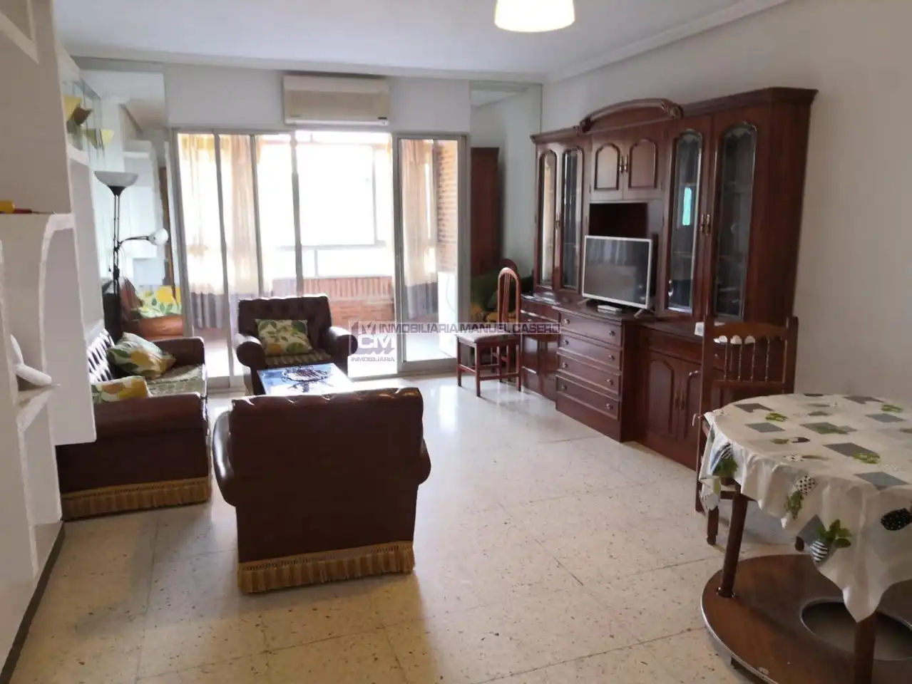 Sala de estar de Piso de alquiler en Cáceres con Aire acondicionado, Calefacción y Terraza