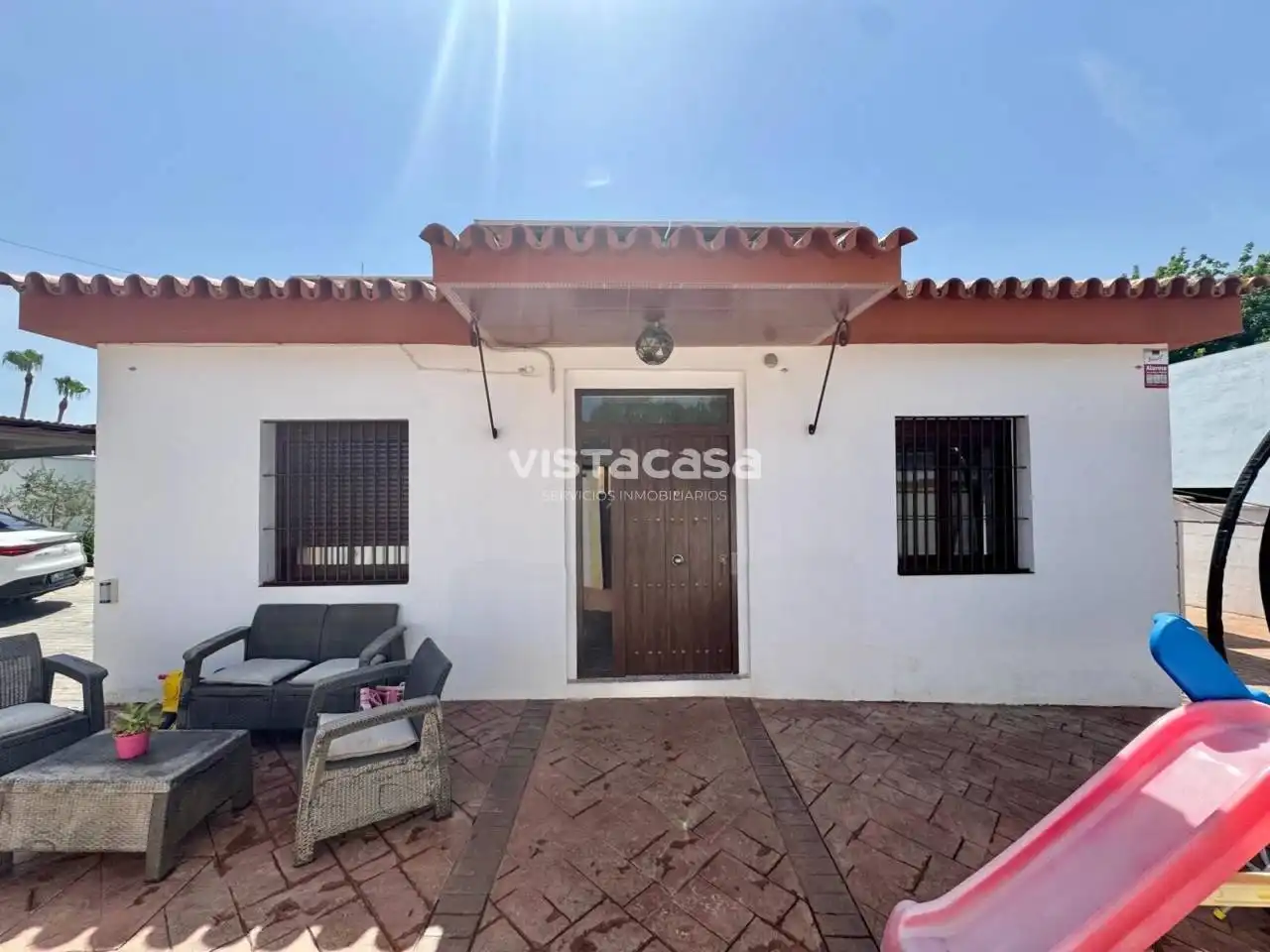 Vista exterior de Casa o chalet en venta en Mairena del Alcor con Aire acondicionado, Calefacción y Jardín privado