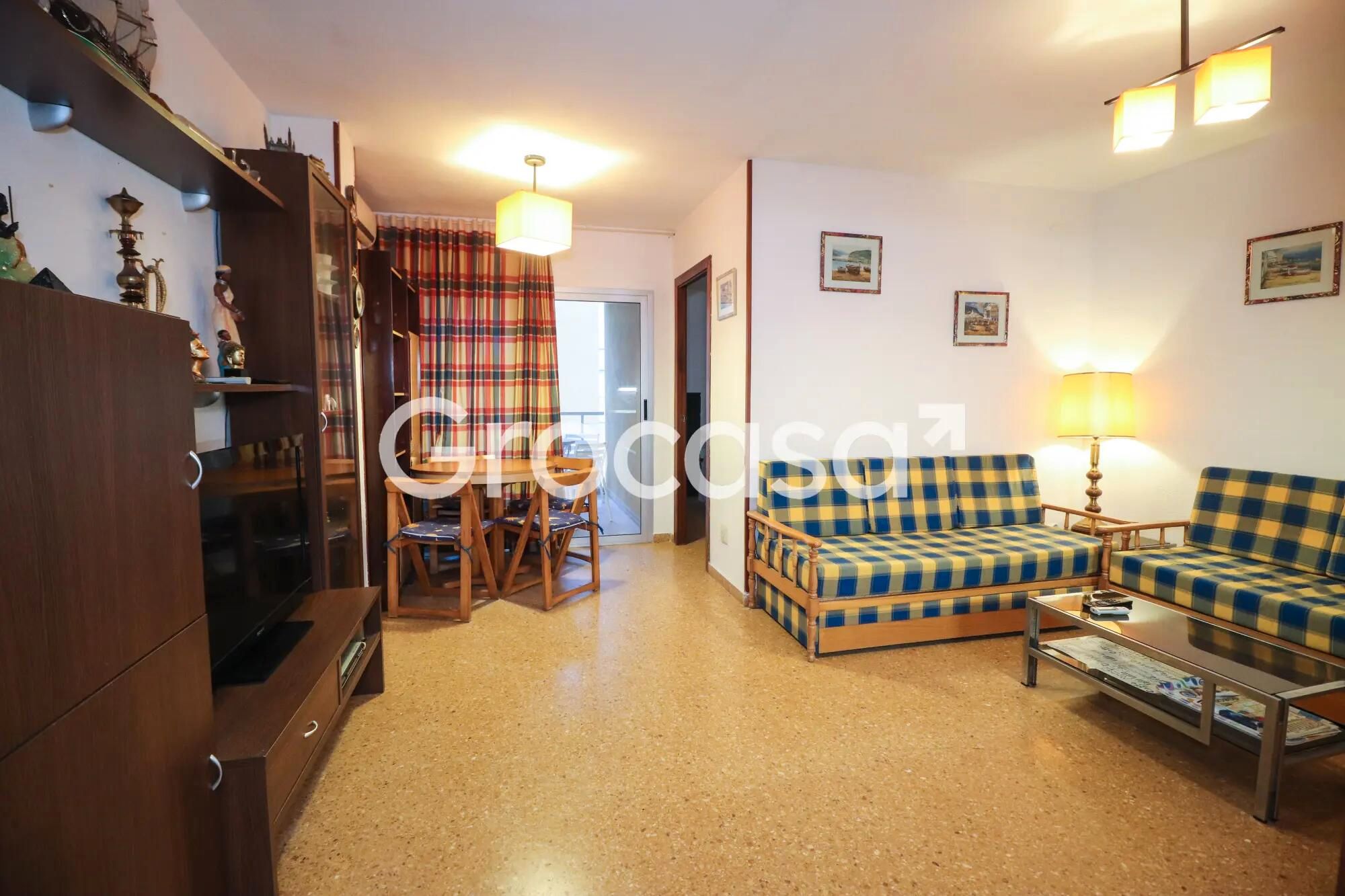 Living room of Flat for sale in Canet d'En Berenguer  with Air Conditioner, Heating and Furnished