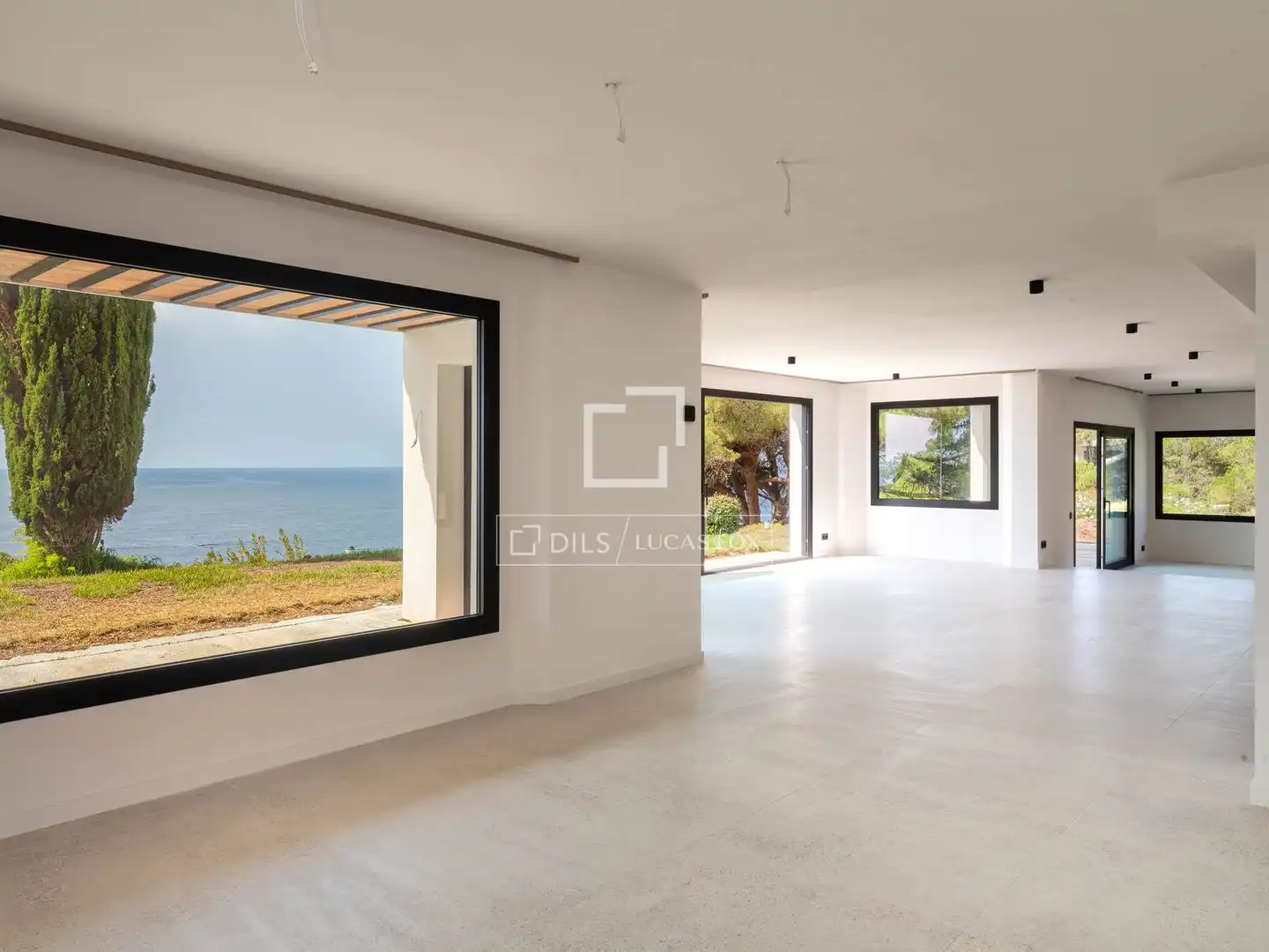 Wohnzimmer von Haus oder Chalet zum Verkauf in Lloret de Mar mit Klimaanlage, Heizung und Privatgarten