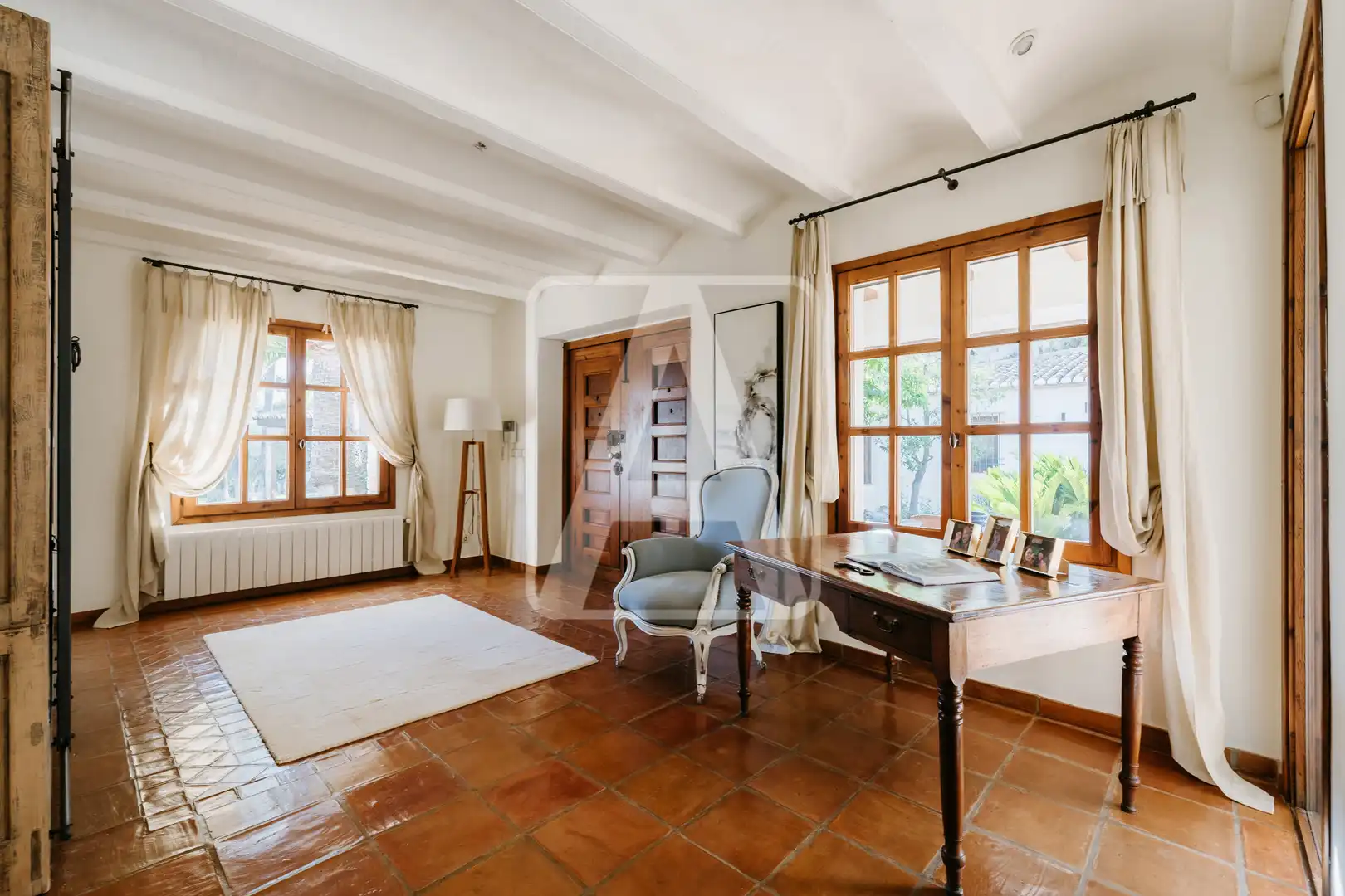 Sala de estar de Finca rústica en venta en Benissa con Aire acondicionado, Calefacción y Jardín privado
