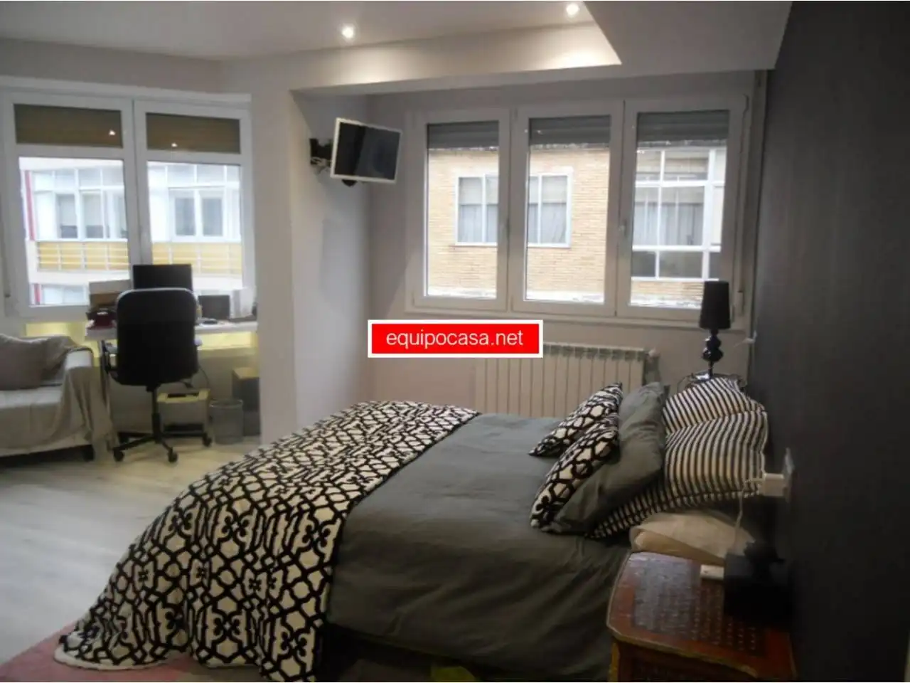 Schlafzimmer von Wohnung zum Verkauf in Lugo mit Heizung, Parkett und Abstellraum