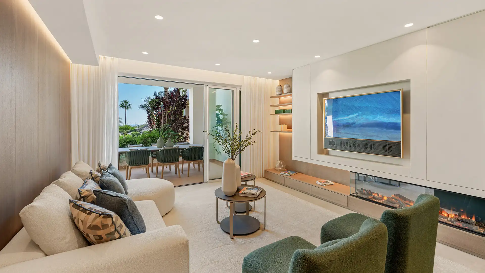 Sala de estar de Planta baja en venta en Estepona con Aire acondicionado, Terraza y Trastero