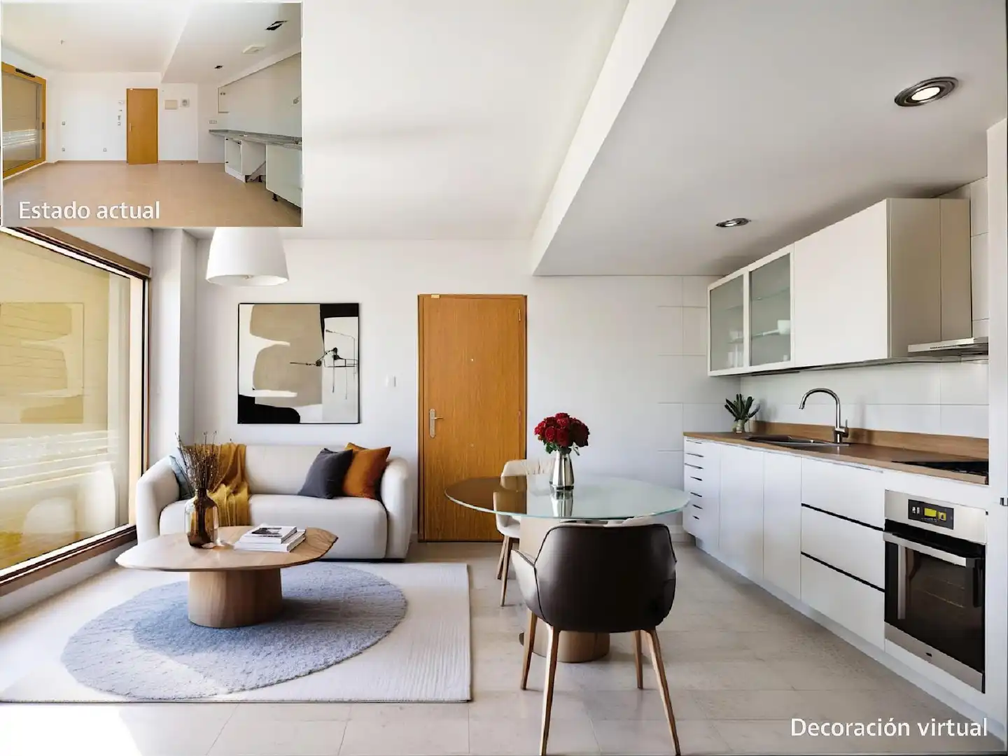 Wohnzimmer von Wohnung zum Verkauf in Finestrat mit Terrasse und Gemeinschaftspool