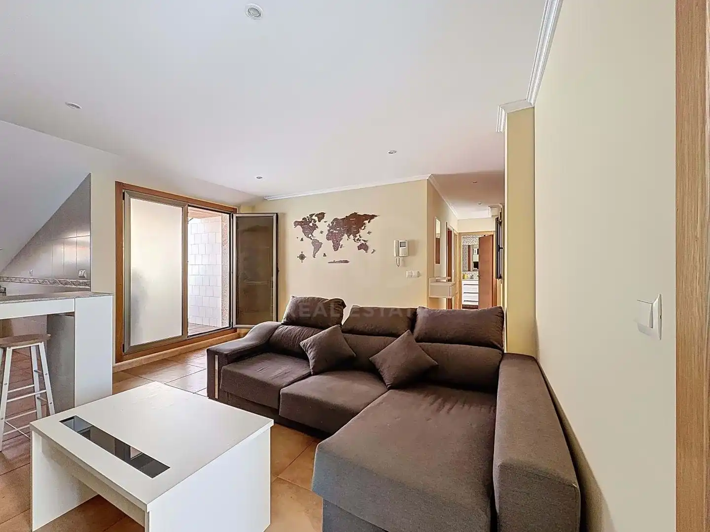 Wohnzimmer von Dachboden zum Verkauf in Moaña mit Heizung und Terrasse
