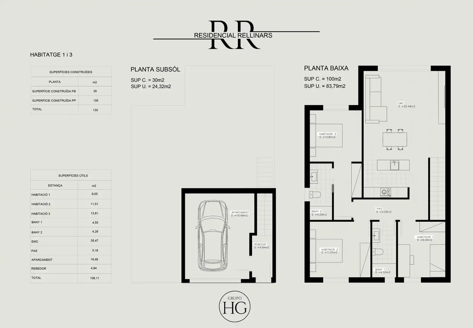 Houses for sale in Rellinars  with Air Conditioner, Heating and Private garden