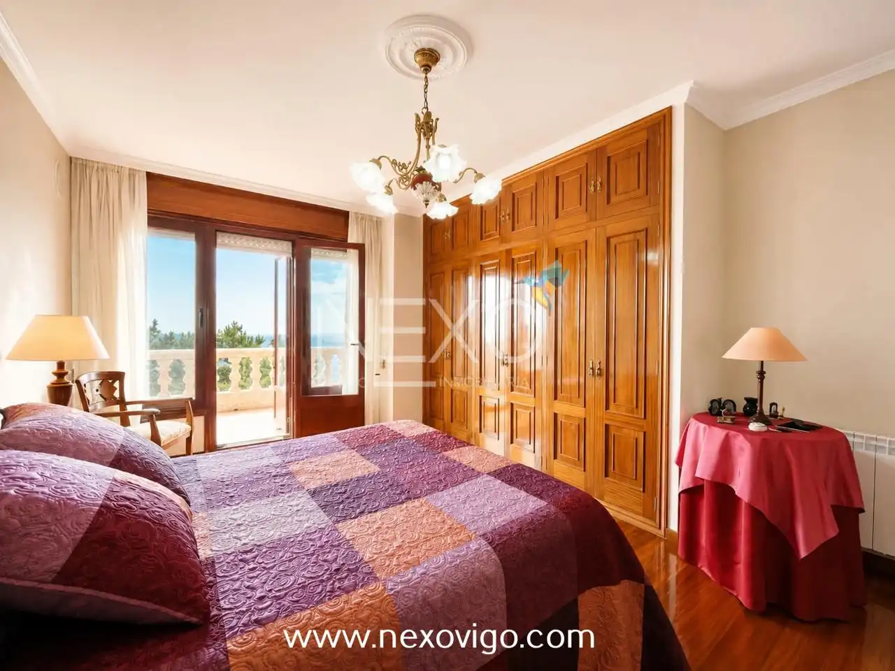 Schlafzimmer von Haus oder Chalet zum Verkauf in Cangas  mit Heizung, Privatgarten und Terrasse