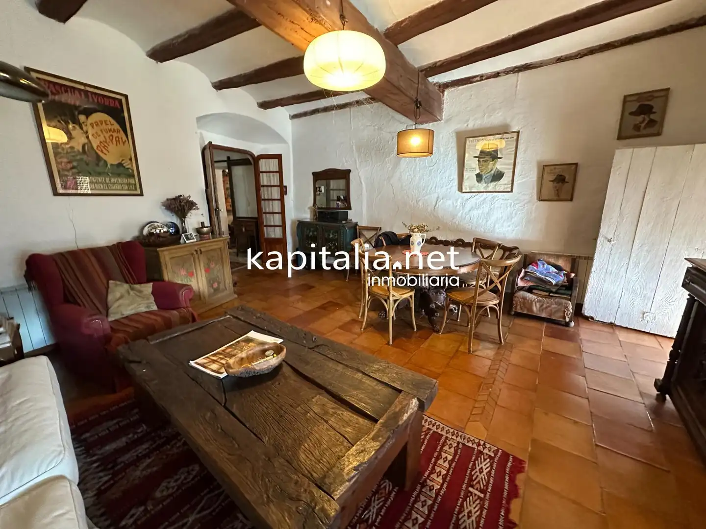 Casa rústica amb terrassa en venda a Bocairent