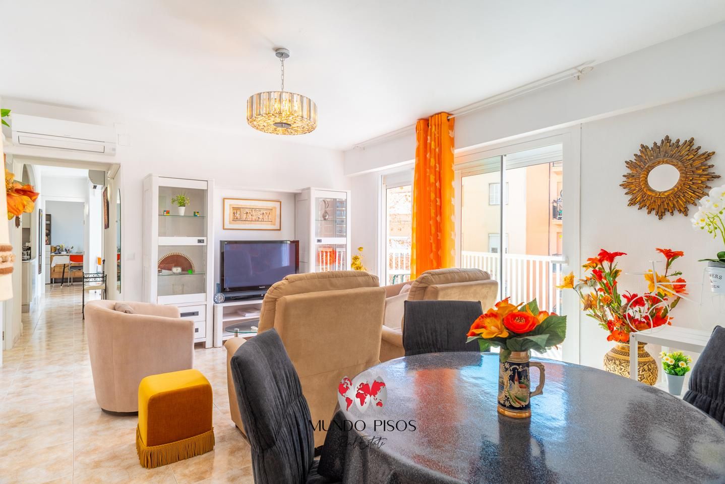 Living room of Flat for sale in  Palma de Mallorca  with Air Conditioner, Heating and Balcony