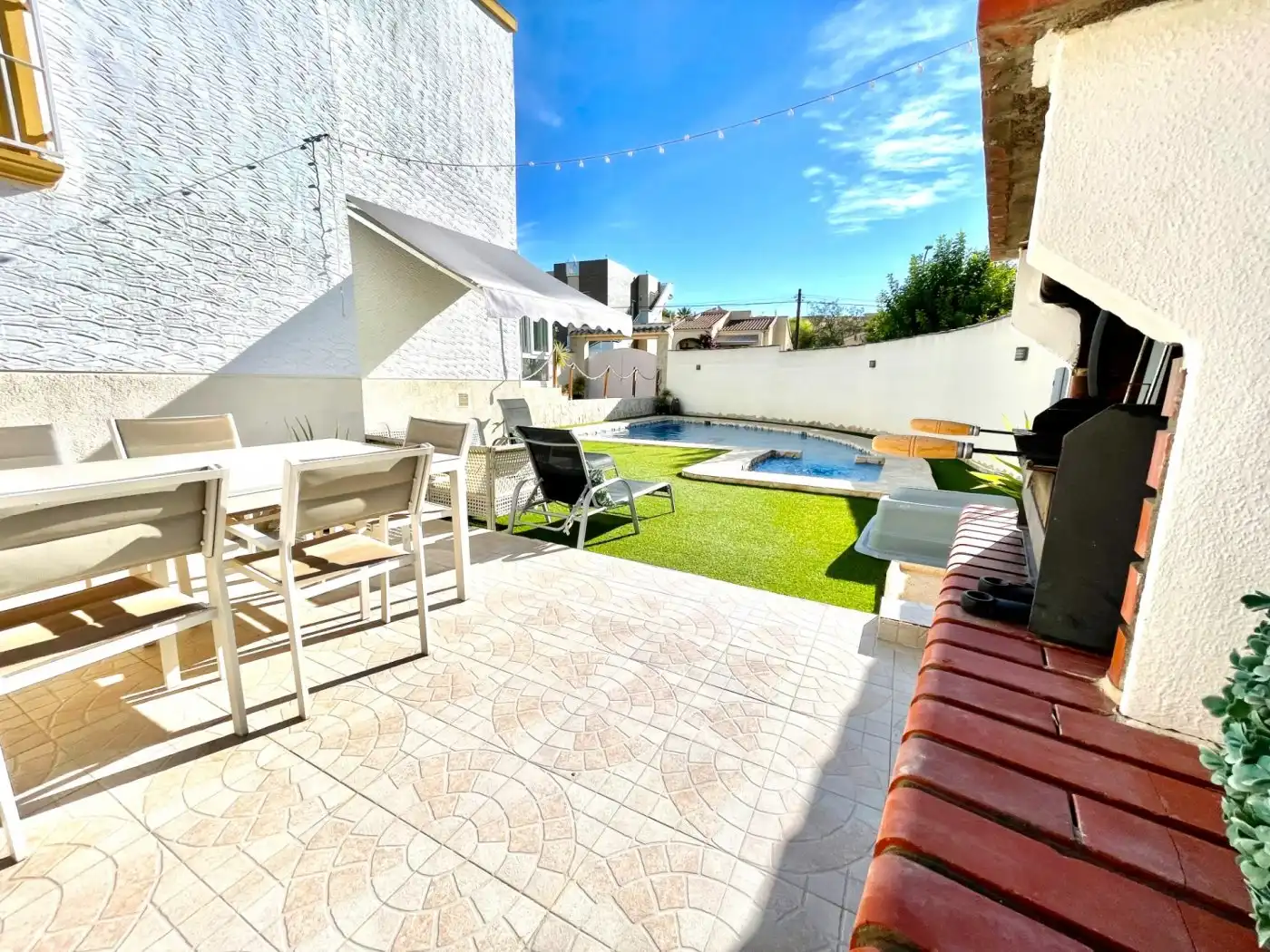 Terrace of Houses for rent in San Fulgencio  with Air Conditioner, Heating and Private garden