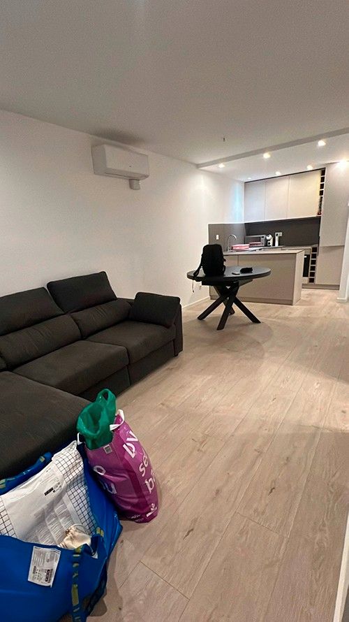 Sala de estar de Piso de alquiler en  Barcelona Capital con Aire acondicionado, Calefacción y Amueblado