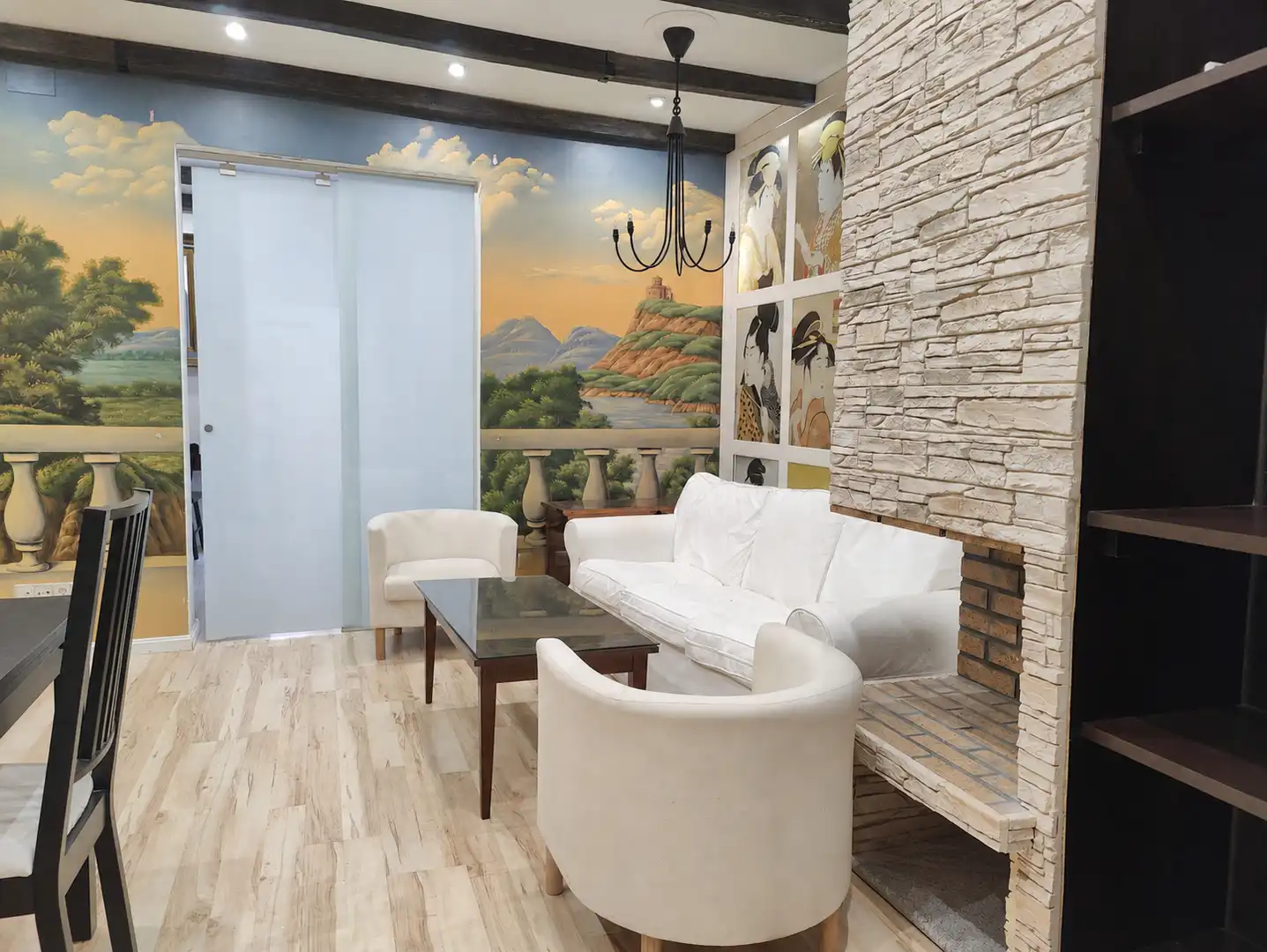 Sala de estar de Piso en venta en  Madrid Capital con Calefacción y Balcón