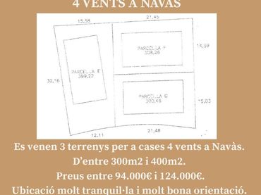 Terreny residencial en venda a Navàs
